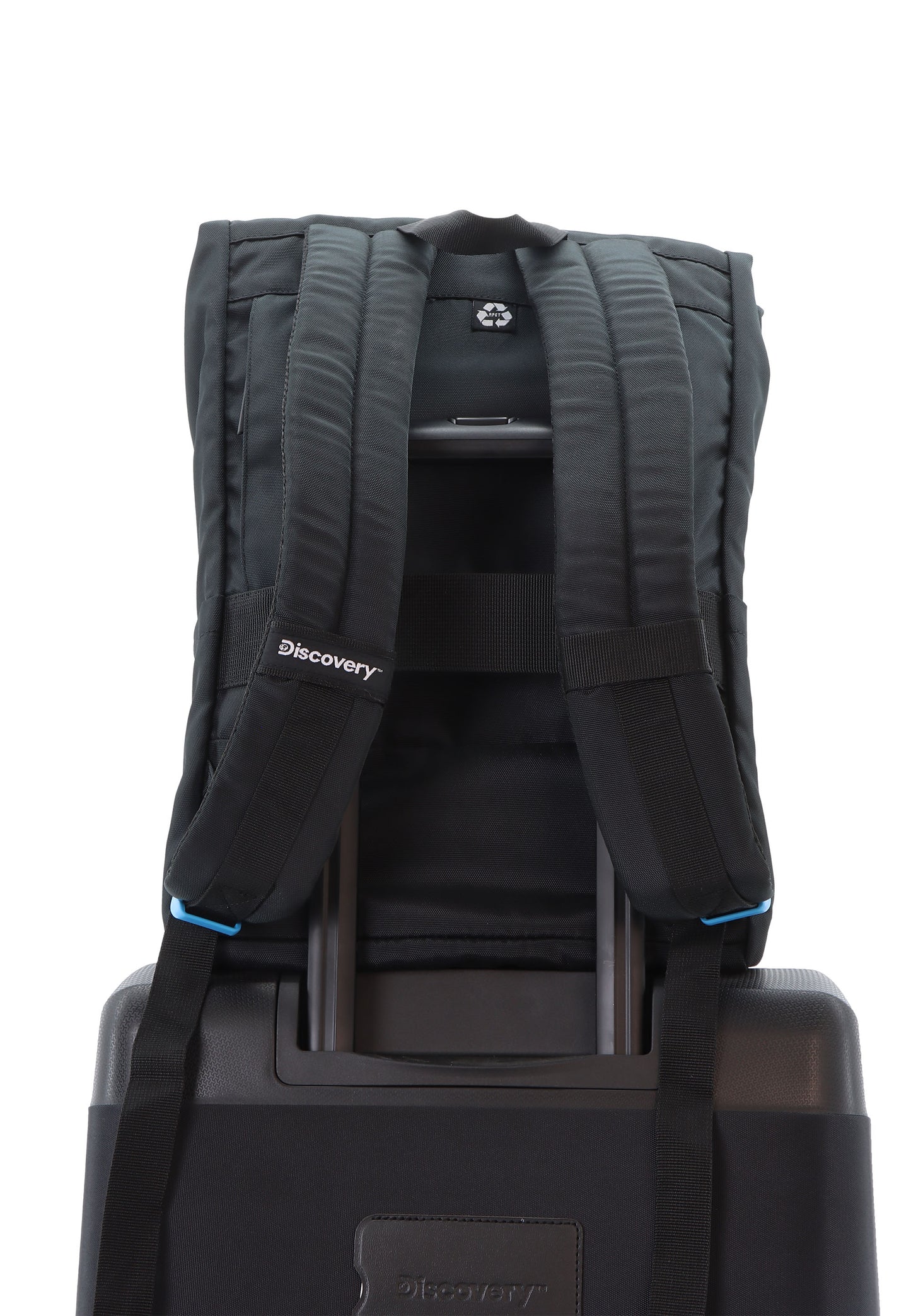 Discovery Icon | Laptop Rugzak / Roll top Rugtas - 15 inch - Zwart | D00722