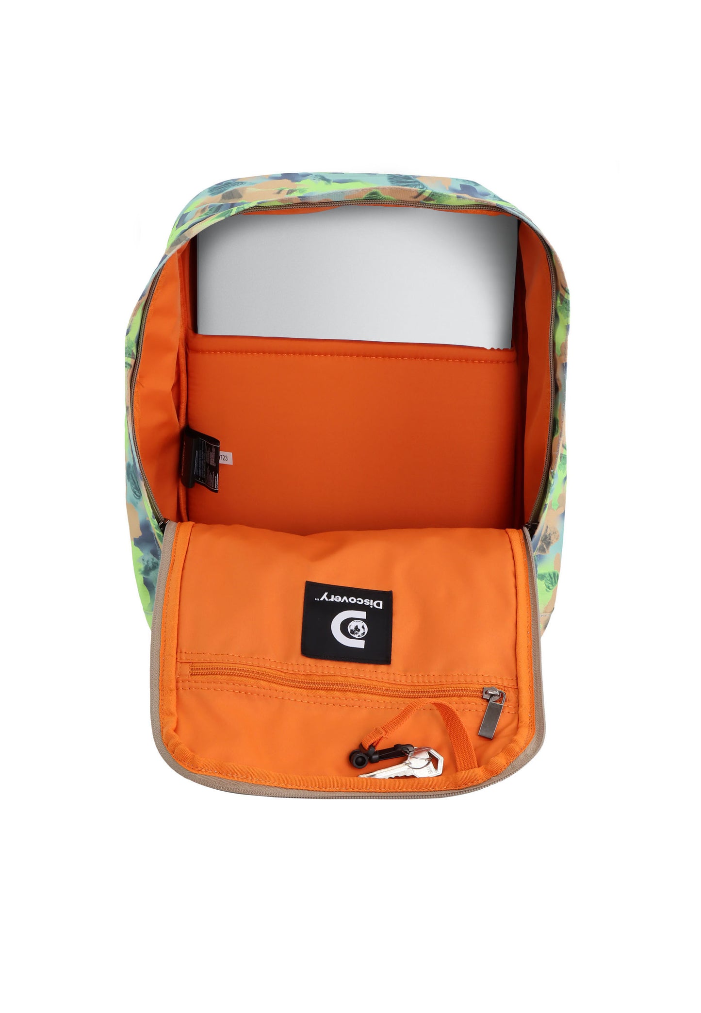 Discovery Cave Laptop Rugzak / Schooltas (L) Groene Camouflage