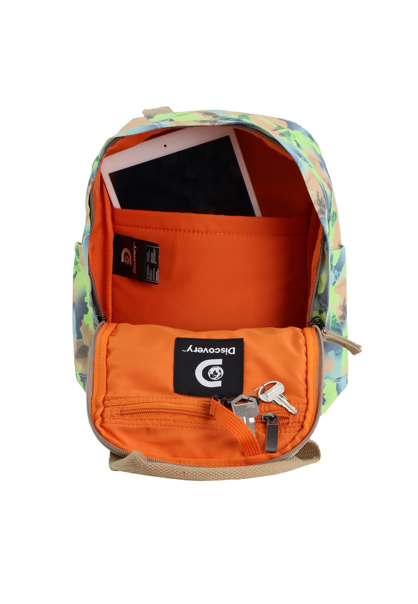 Discovery Cave Small Rugzak / Schooltas Groene Camouflage