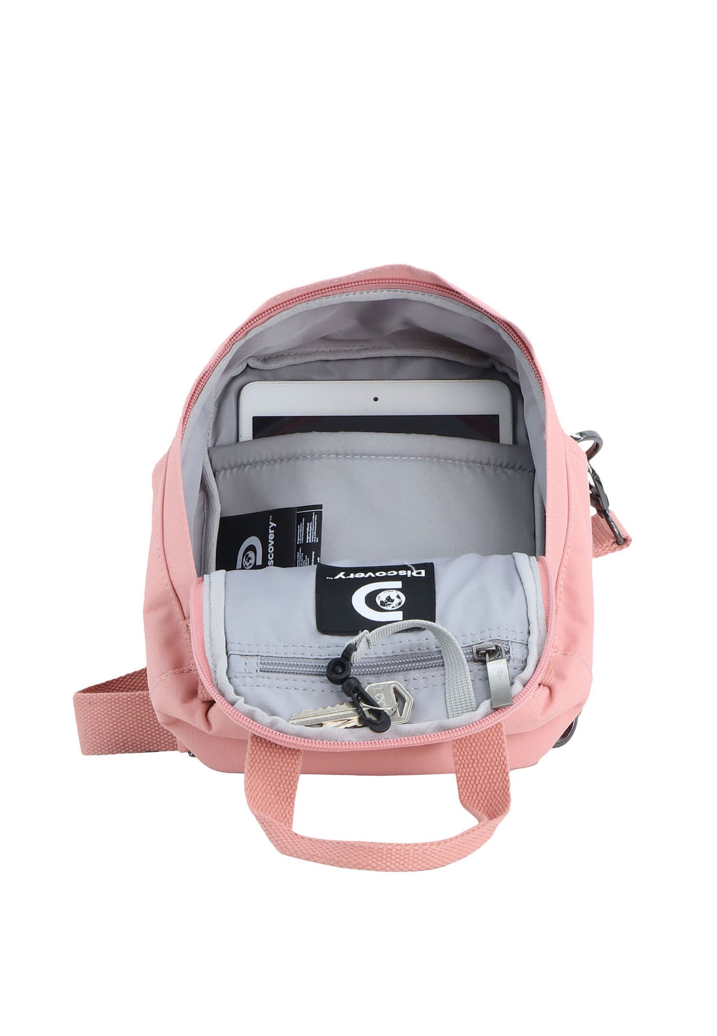 Discovery Cave teen handtas | Schoudertas Koraal Roze
