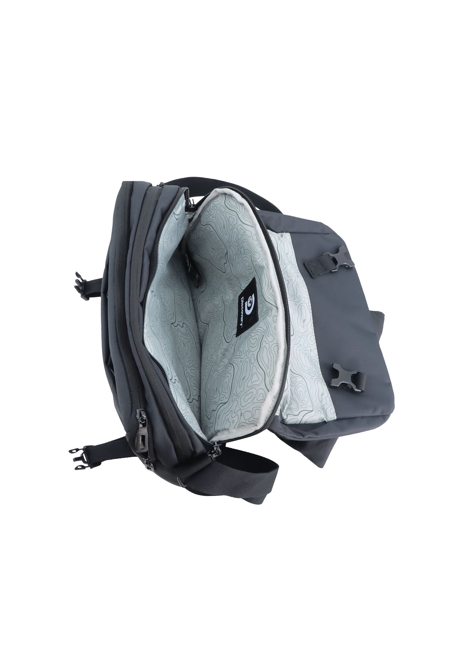 Sac à bandoulière Découverte | Messenger pour ordinateur portable Downstown -Noir - D00950.06