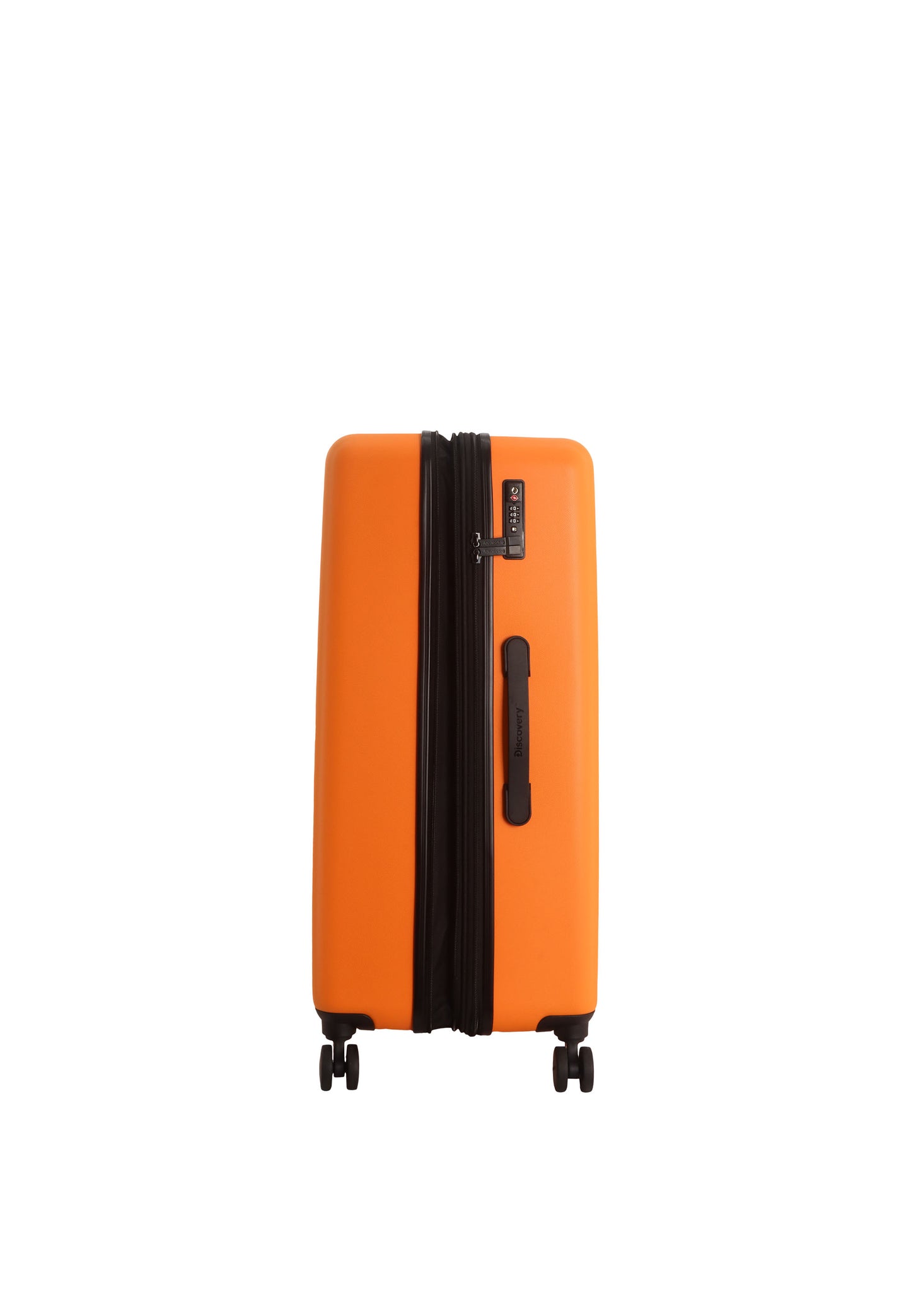 uitbreidbare oranje koffer