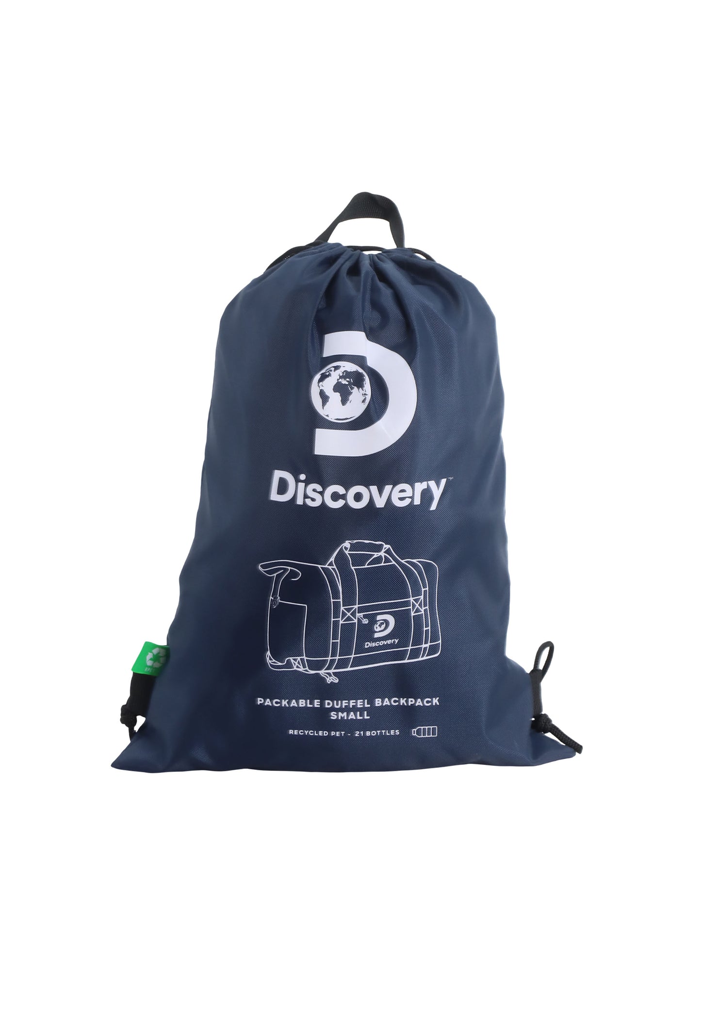 Discovery - Drive | 50cm Opvouwbare Duffeltas / Reistas / Sporttas - Marine Blauw