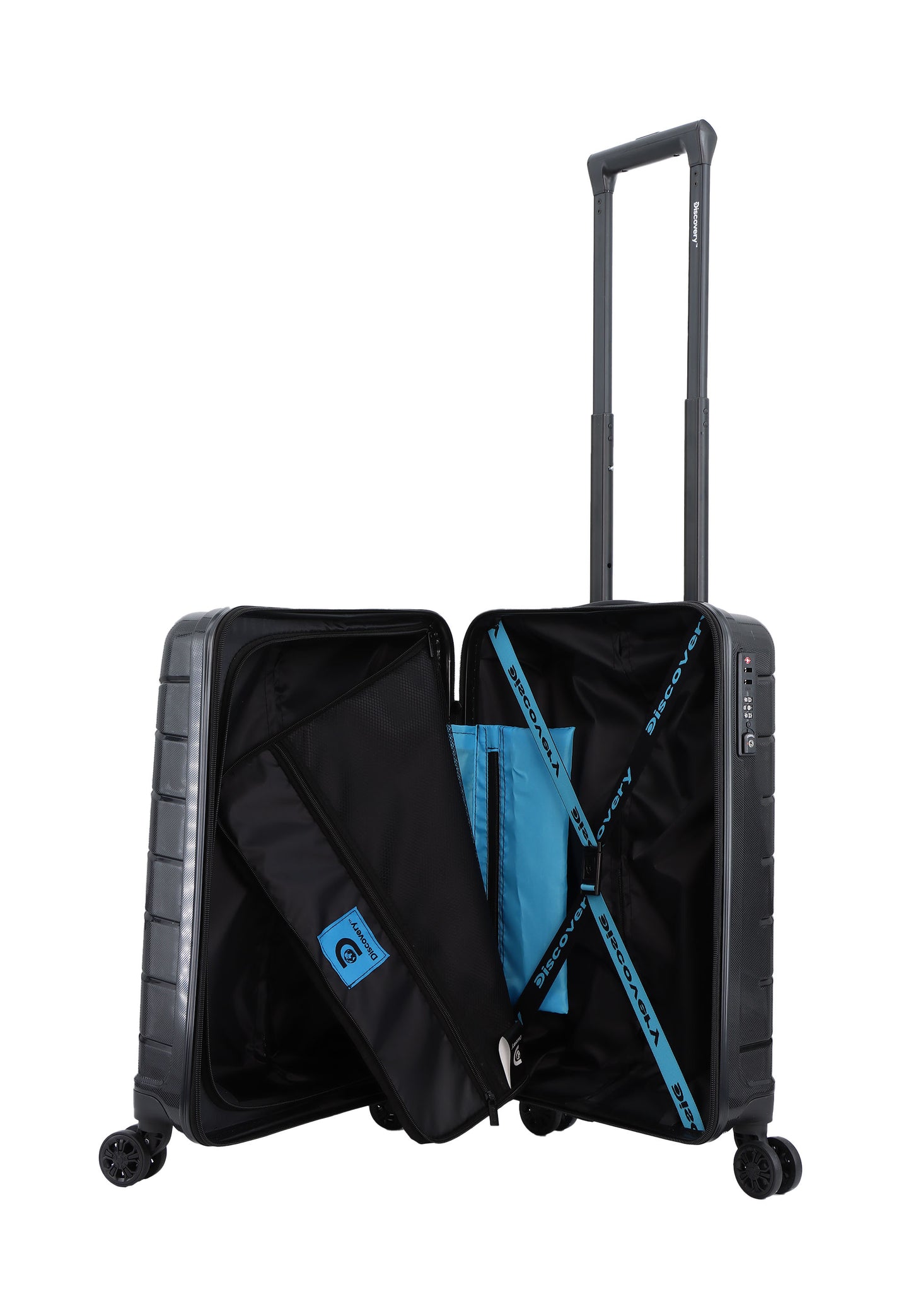 Discovery Skyward harde Handbagage Koffer / Trolley / Reiskoffer 55 cm (S) Zwart