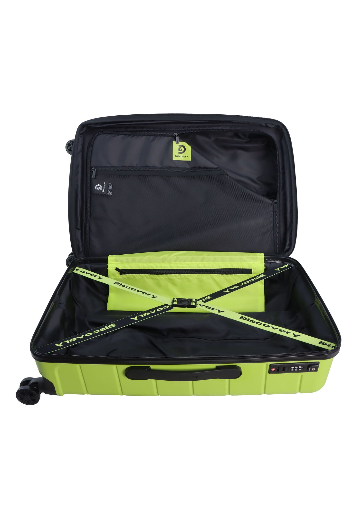 Discovery Skyward Harde Koffer / Trolley / Reiskoffer - 65 cm (Medium) - Lime
