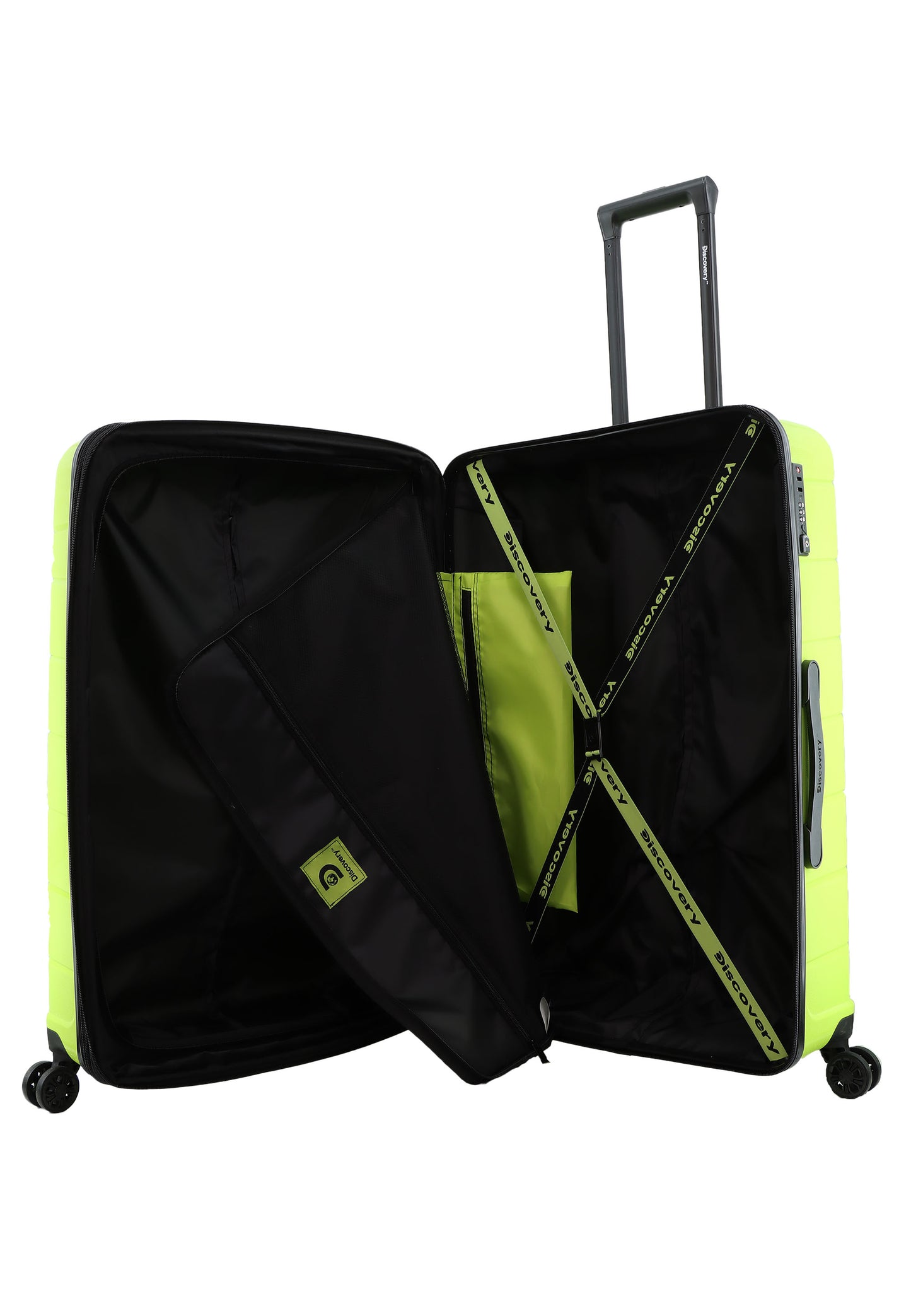 Discovery Skyward Harde Kofferset 3-Delig / Trolleyset / Reiskofferset - Lime