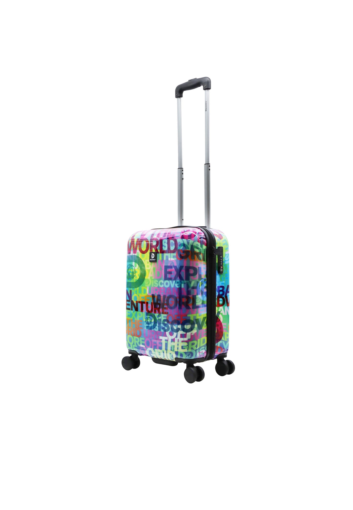 Discovery Handbagage Harde Koffer / Trolley / Reiskoffer - 55 cm (Small) - Explore The World Print