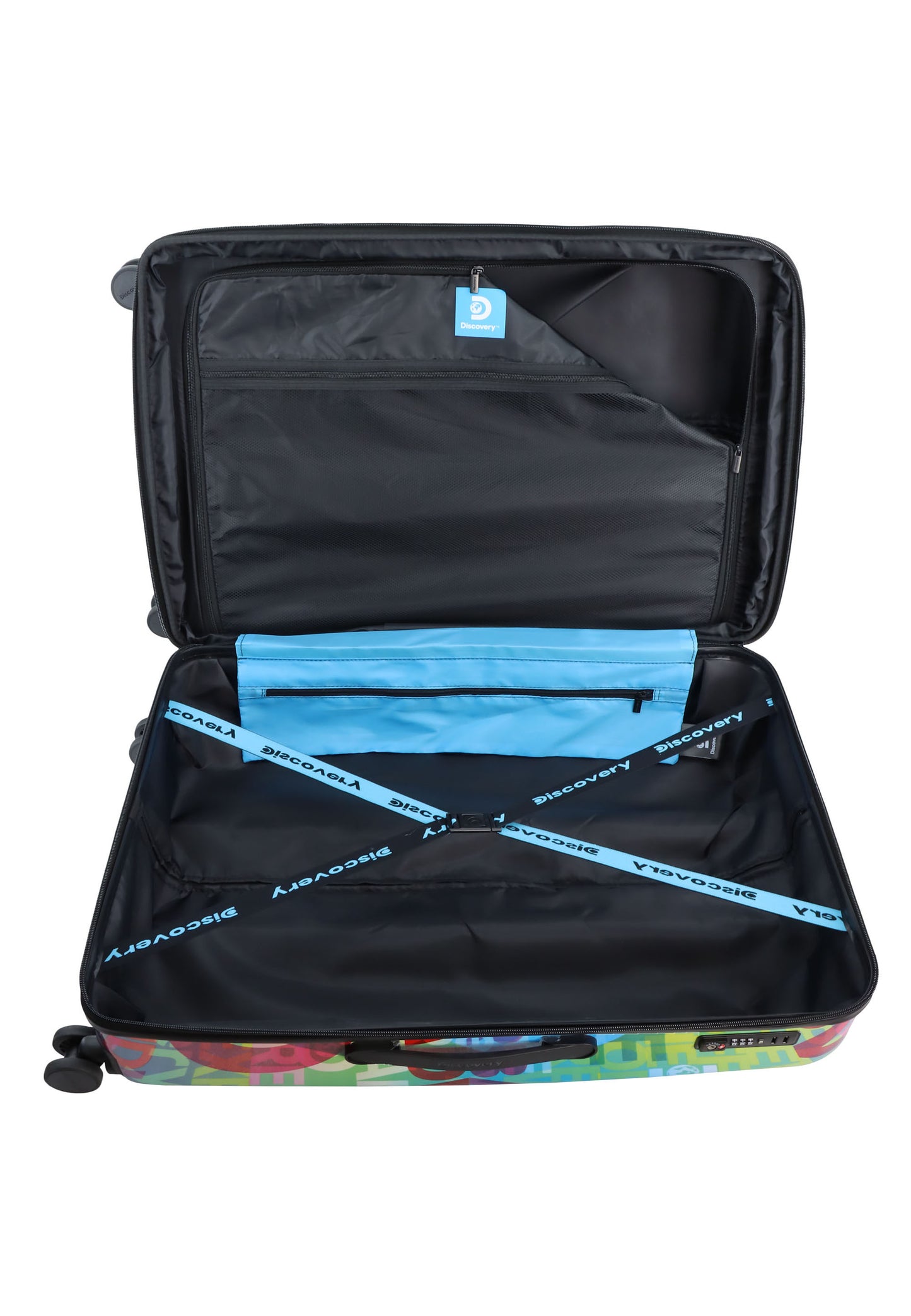 Discovery Harde Koffer / Trolley / Reiskoffer - 77 cm (Large) - Explore The World Print