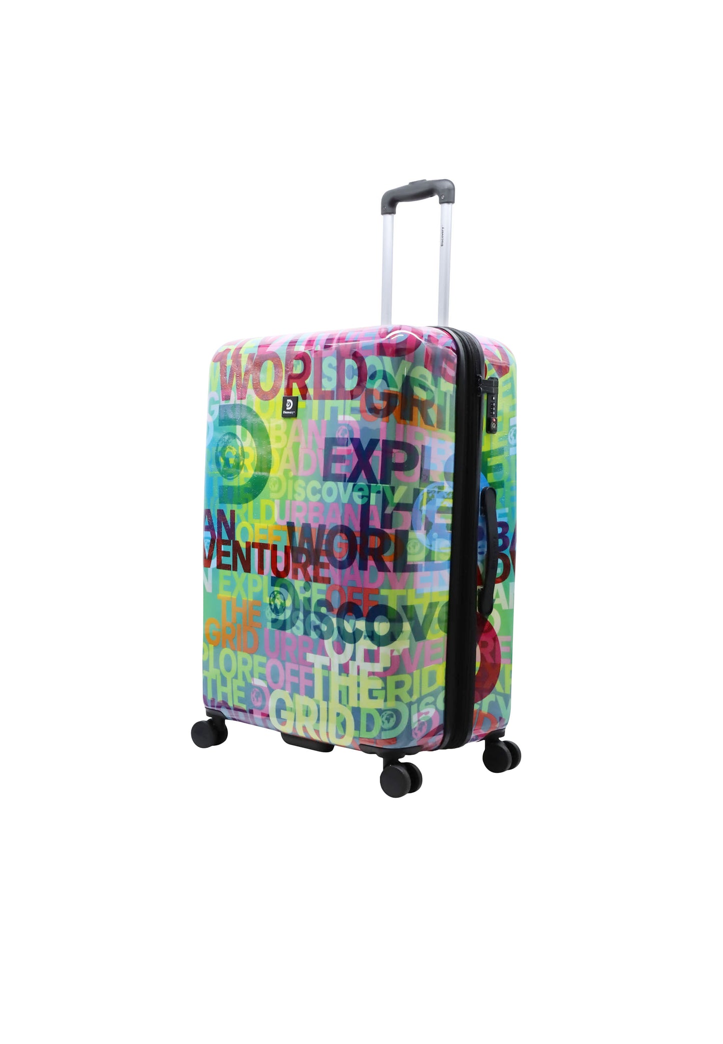 Discovery Harde Koffer / Trolley / Reiskoffer - 77 cm (Large) - Explore The World Print