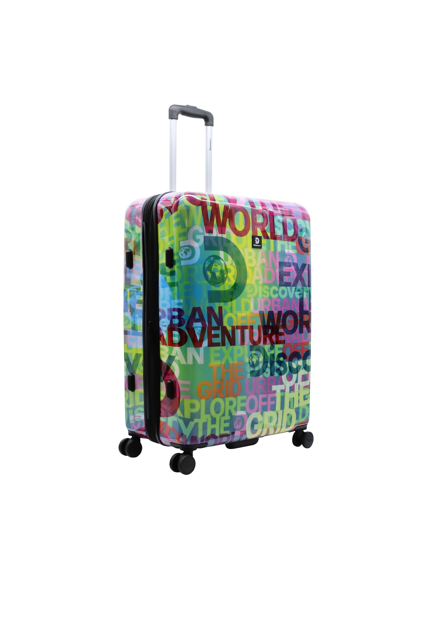 Discovery Harde Koffer / Trolley / Reiskoffer - 77 cm (Large) - Explore The World Print