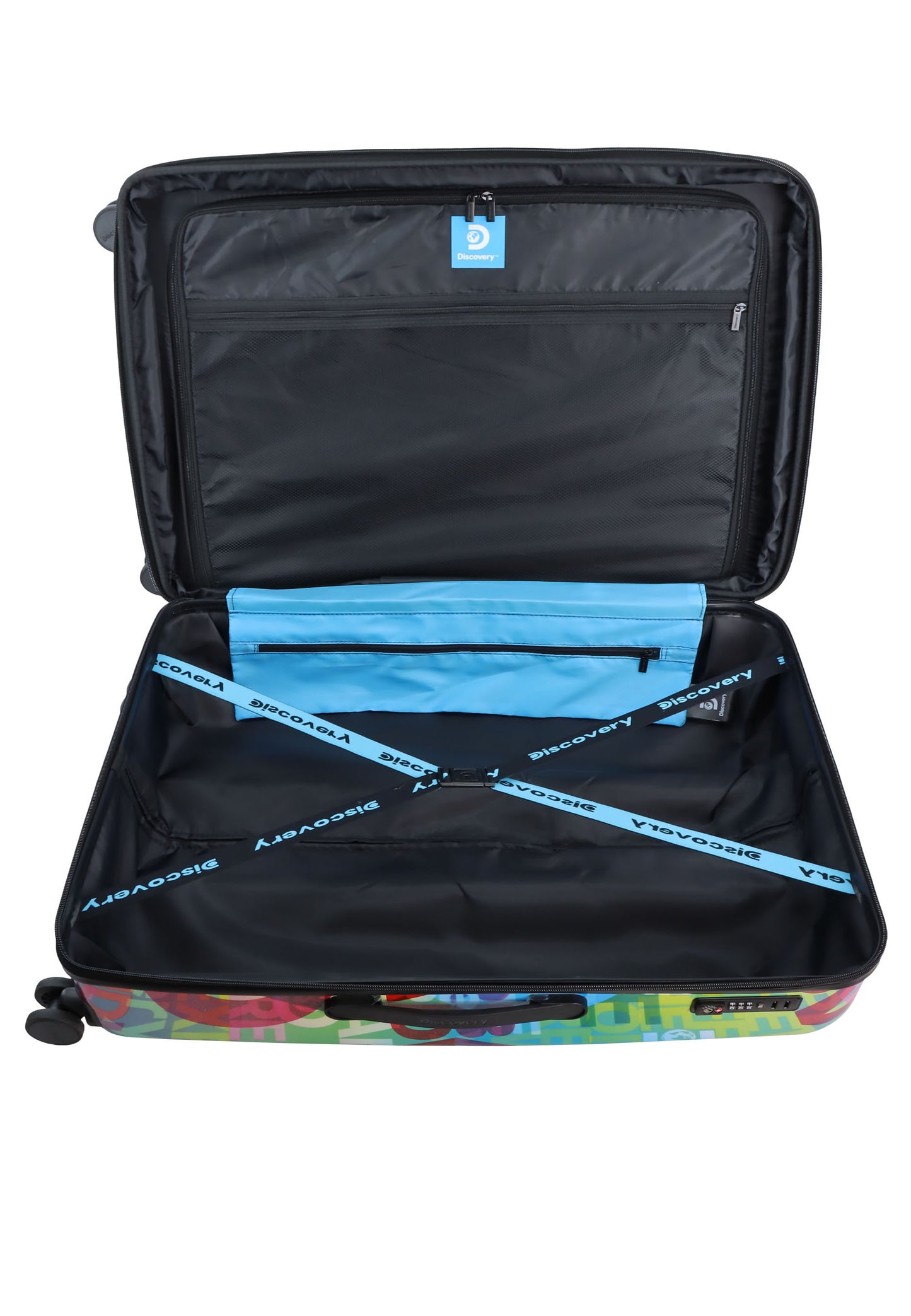 Discovery Harde Koffer / Trolley / Reiskoffer - 77 cm (Large) - Explore The World Print