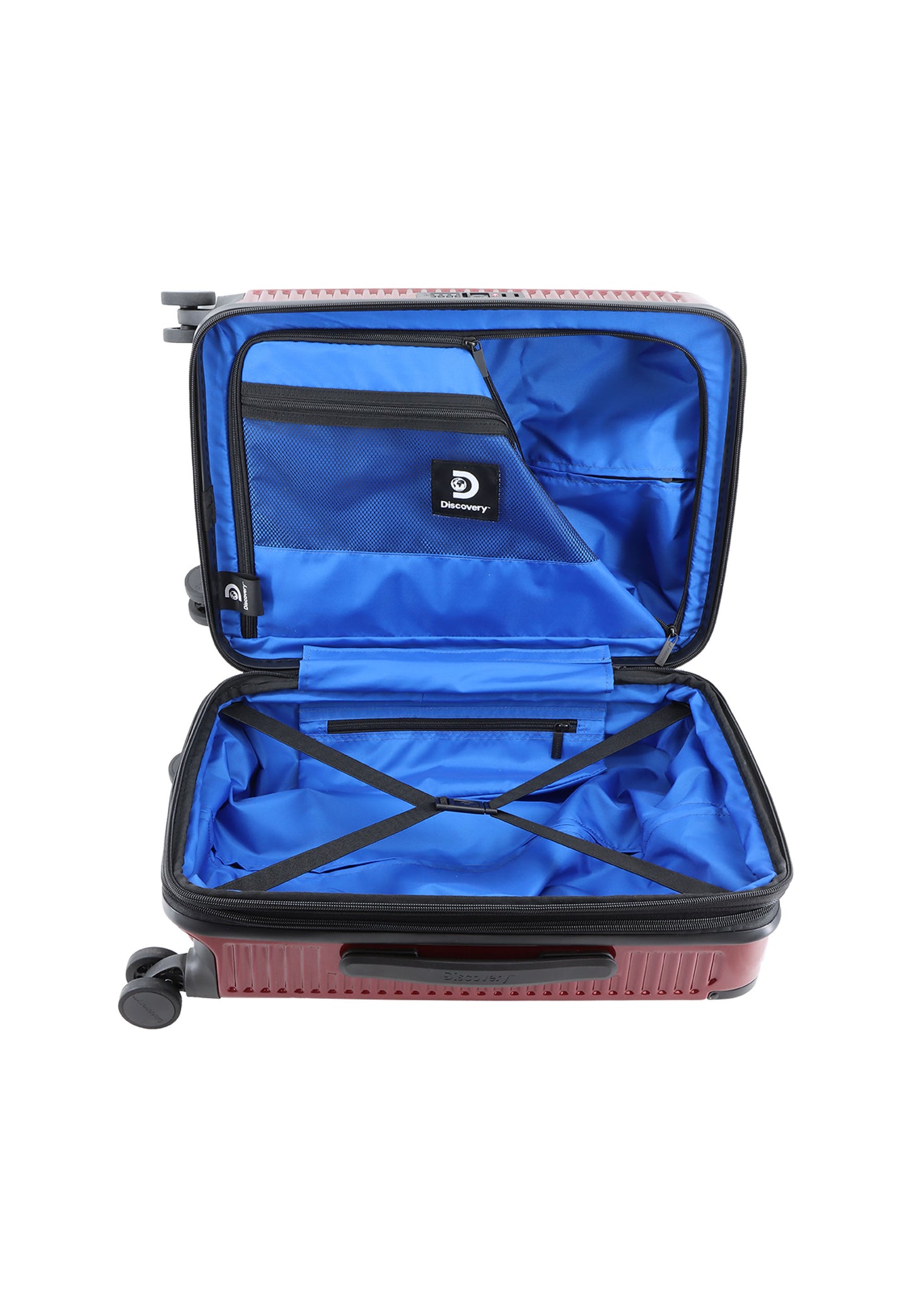 Discovery Crossroad Bagage à main Valise rigide / Chariot / Valise de voyage Petite | Rouge