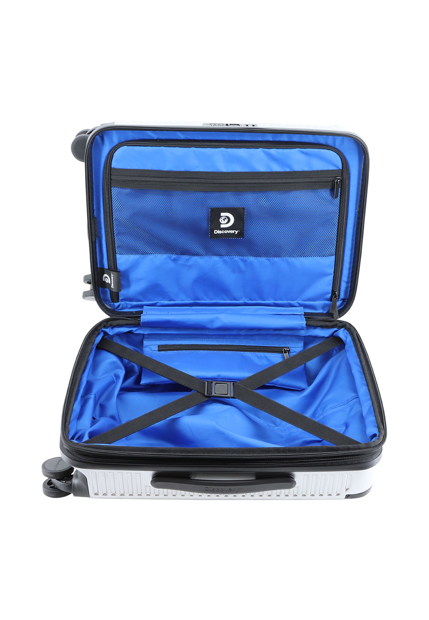 Discovery Crossroad Handbagage harde koffer / Trolley / Reiskoffer Small | Zilver