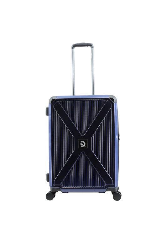 Valise rigide / Trolley / Valise de voyage Discovery Crossroad Moyenne | Bleu