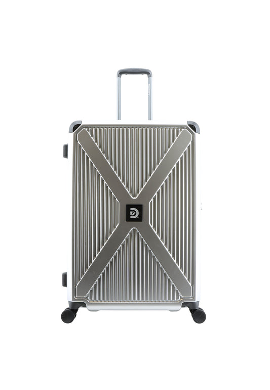 Valise rigide / Trolley / Valise de voyage Discovery Crossroad Moyenne | Argent