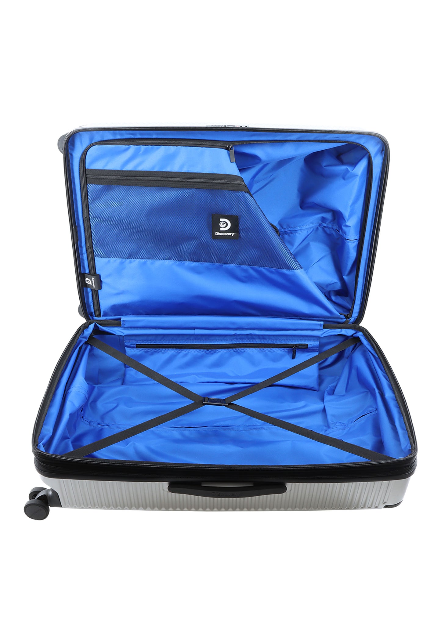 Discovery Crossroad harde koffer / Trolley / Reiskoffer Medium | Zilver