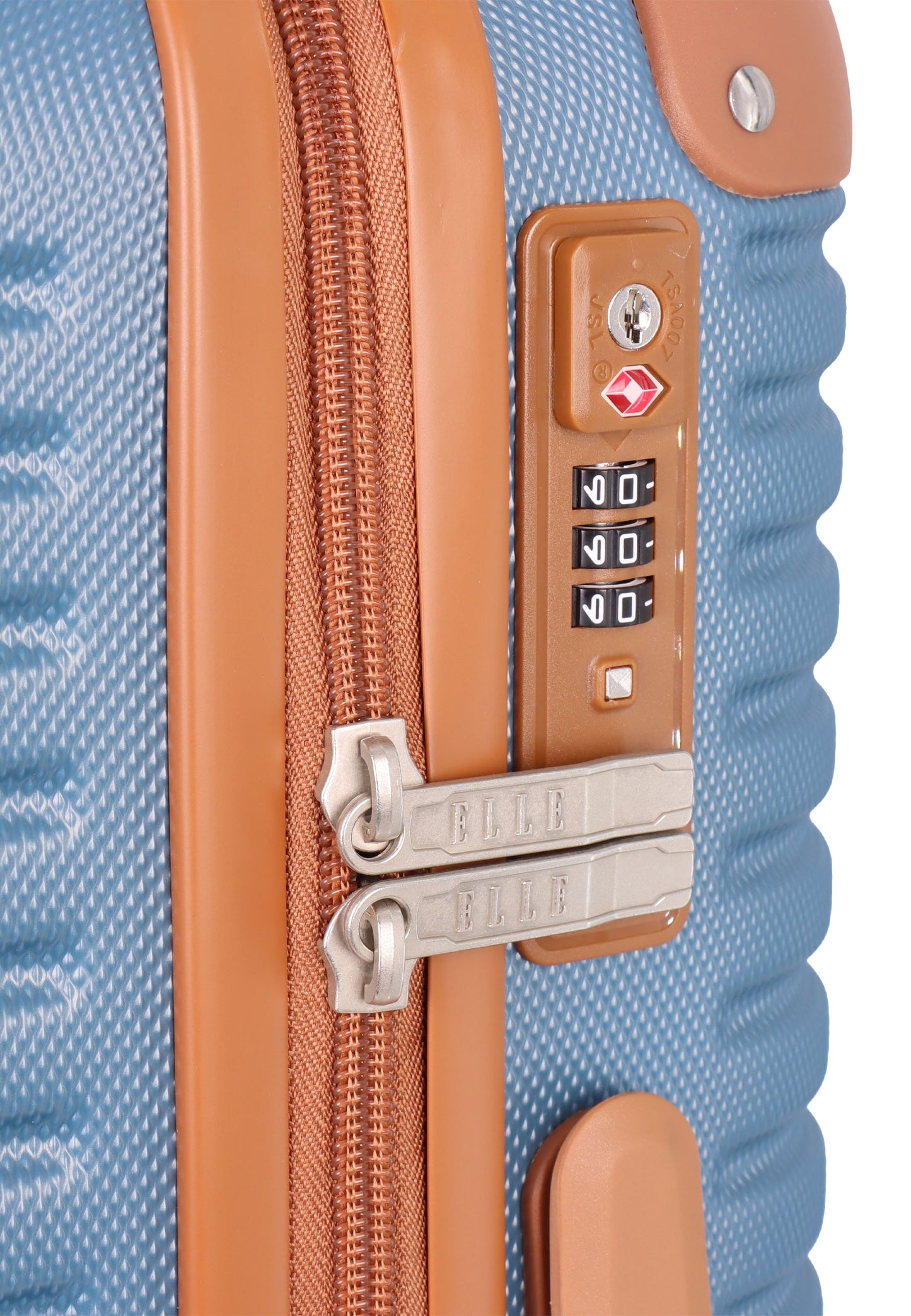 ELLE - Glam | Handbagage / Harde koffer / Trolley / Reiskoffer - (Small) - Blauw