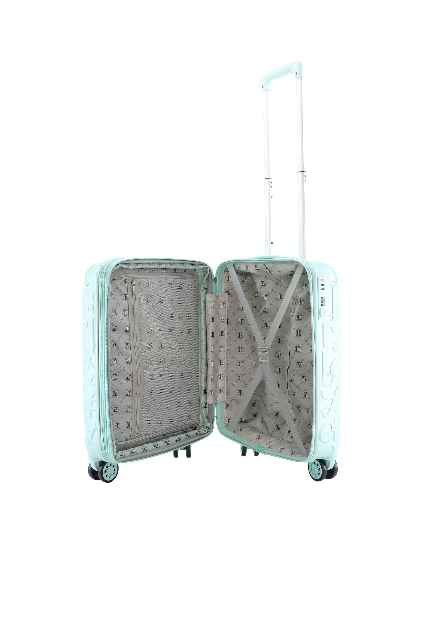 ELLE Handbagage Harde Koffer / Trolley / Reiskoffer - 49x38x20.5cm - Alors - Mint