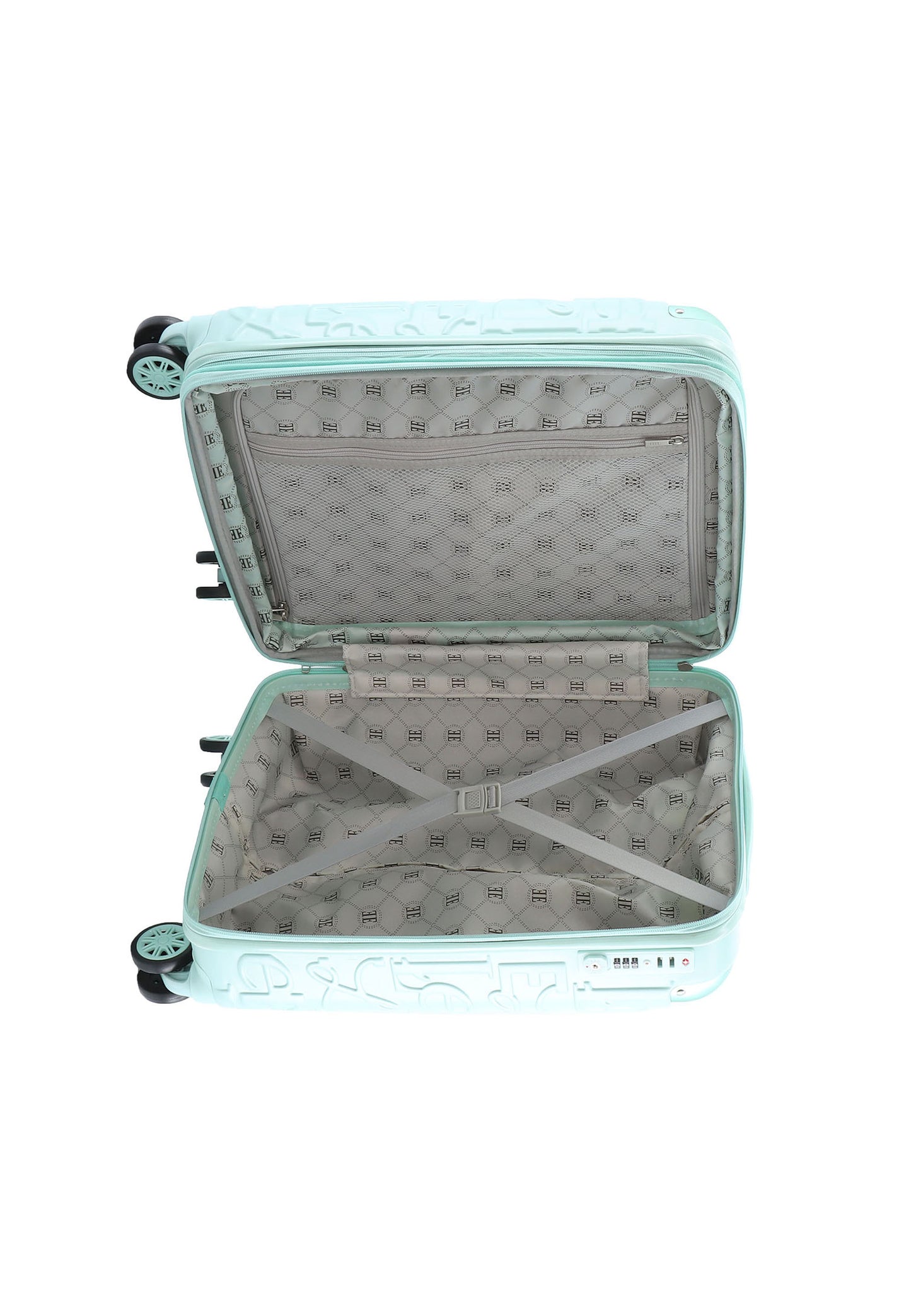 ELLE Handbagage Koffer / Trolley / Reiskoffer - 55x38x20cm - Alors - Mint