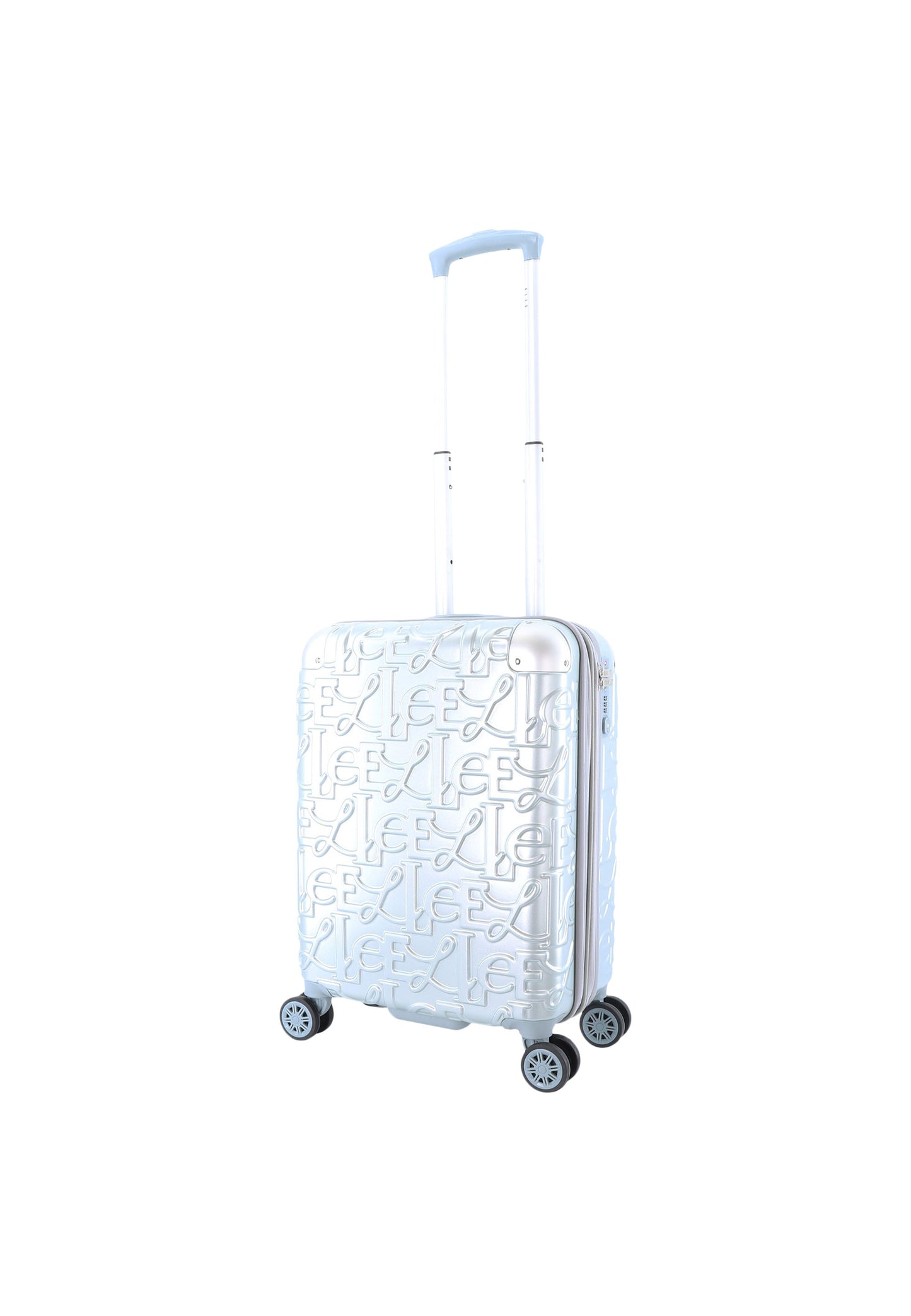Zilverkleurige handbagage koffer