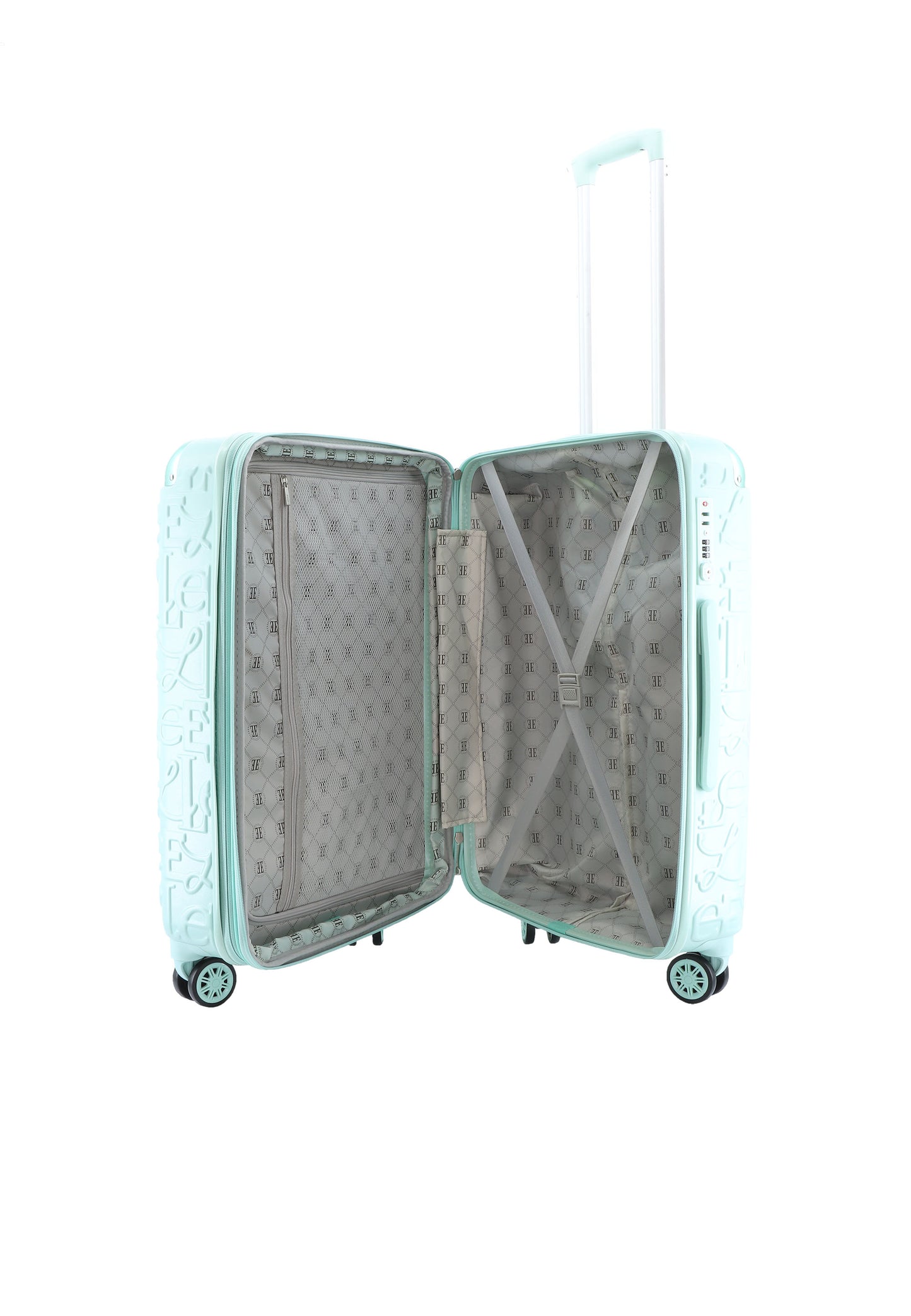 ELLE Harde Koffer / Trolley / Reiskoffer - 60 cm (Medium) - Alors - Mint