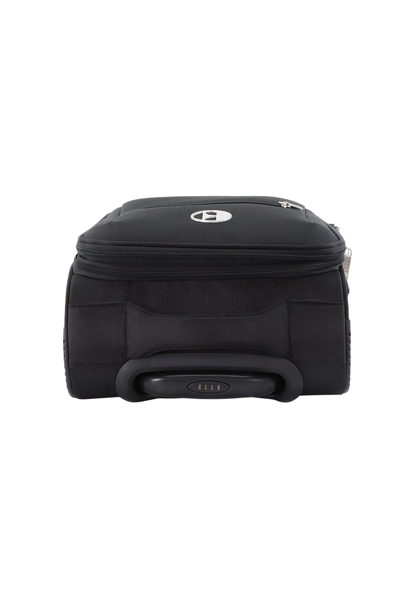 ELLE Bagage à main Petite valise souple | Chariot - 55x32x20cm - Mode - Noir