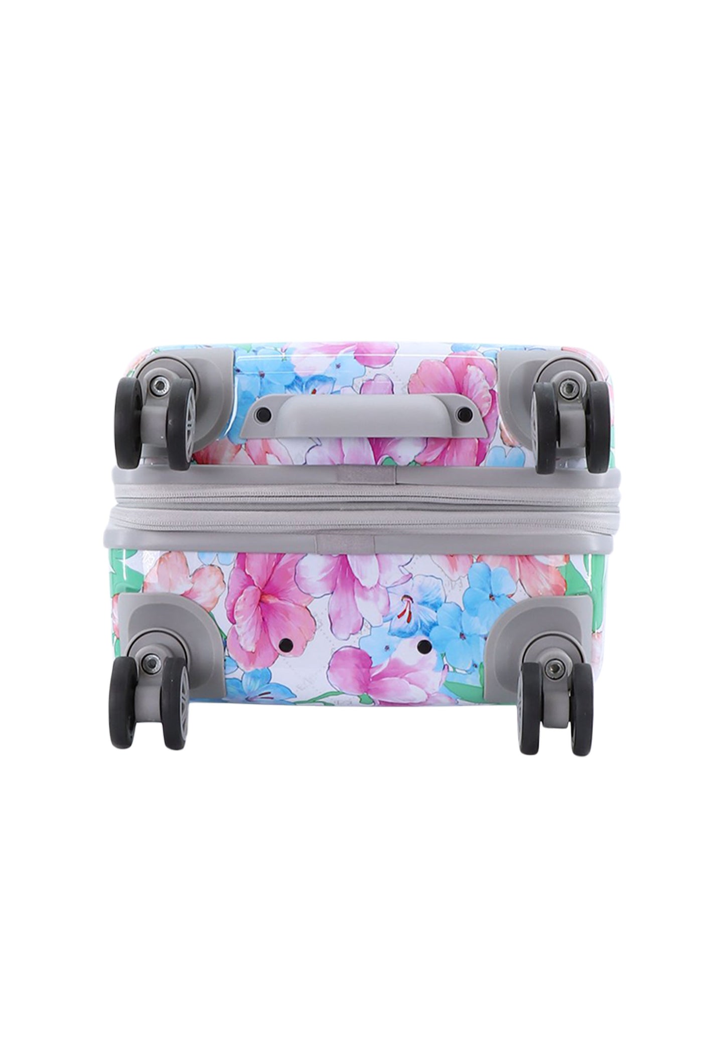 ELLE Harde Handbagage Koffer |Trolley | Reiskoffer 55x35x25 cm ? Bouquet - Wit