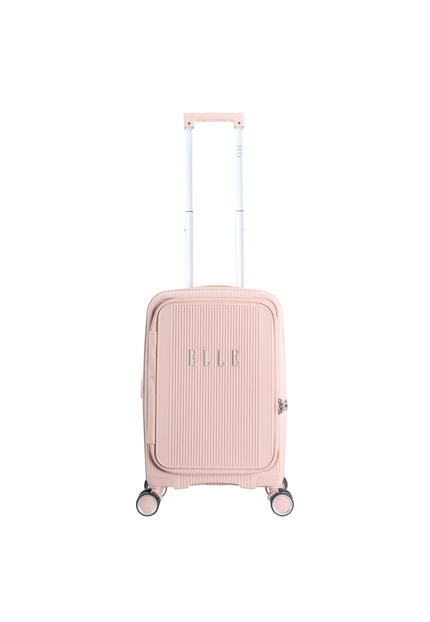 Elle Da'Vine Handbagage harde koffer / Trolley / Reiskoffer - (Small) - Roze