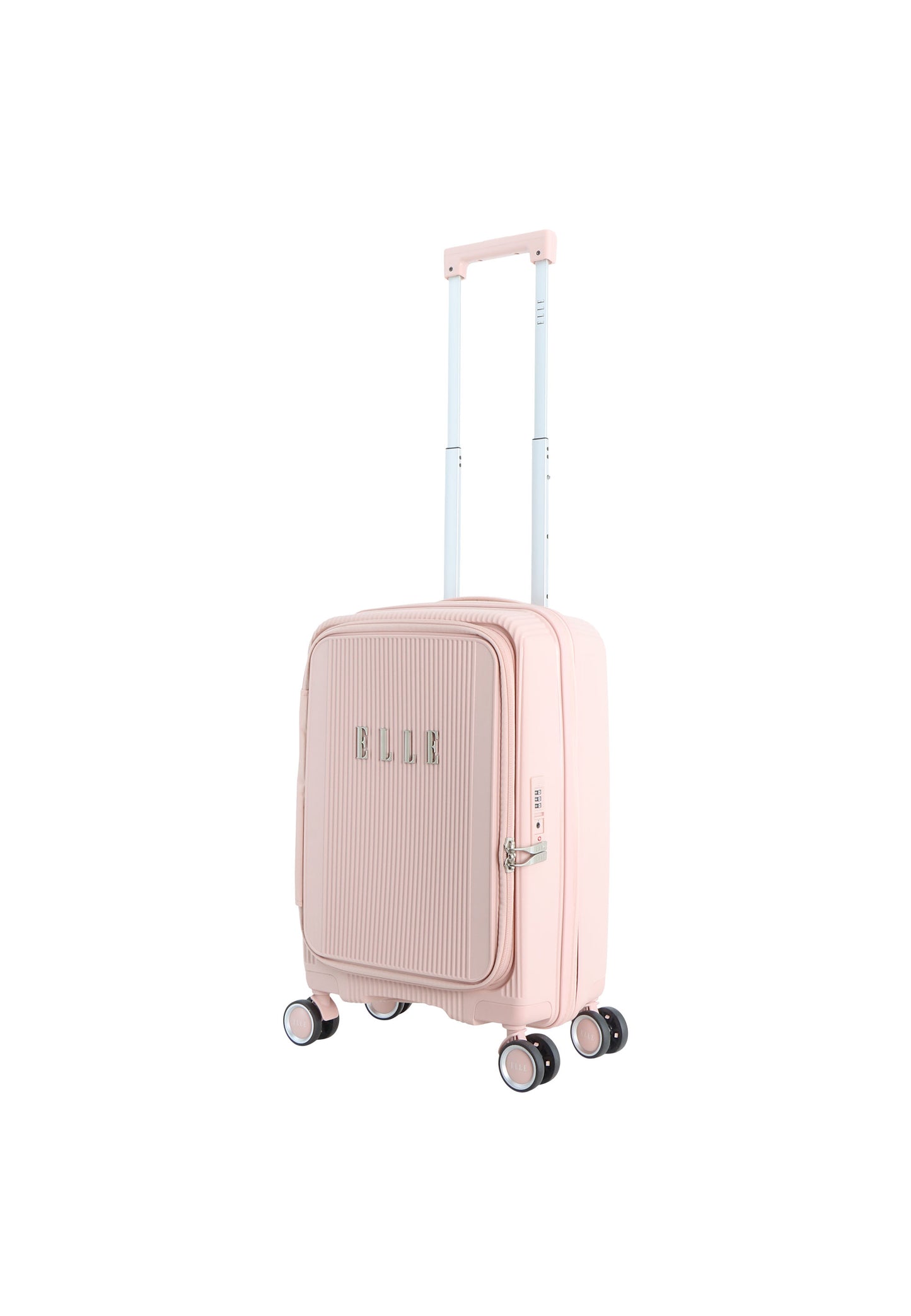 Elle Da'Vine Handbagage harde koffer / Trolley / Reiskoffer - (Small) - Roze