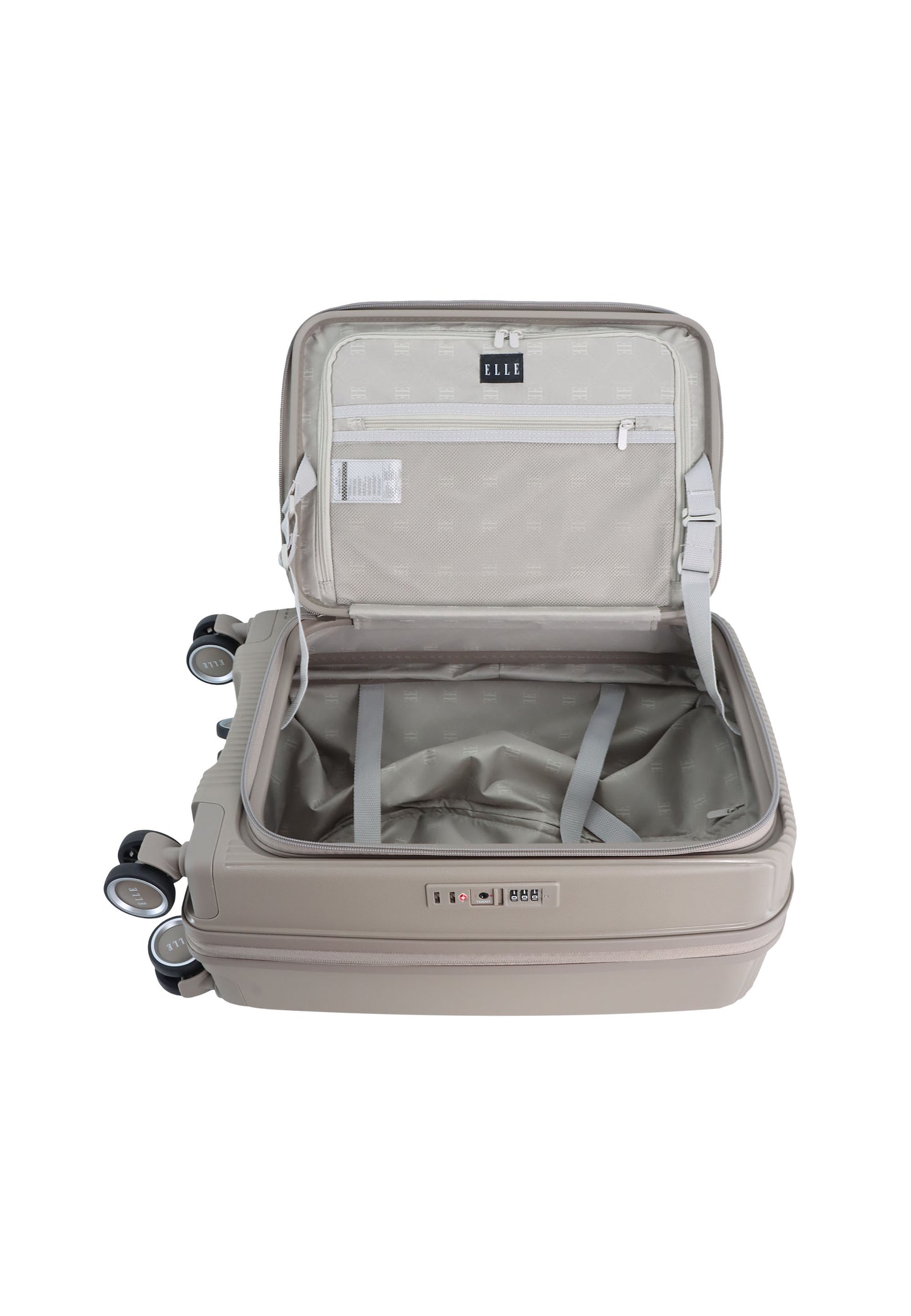 Elle Da'Vine Handbagage harde koffer / Trolley / Reiskoffer - (Small) - Modder