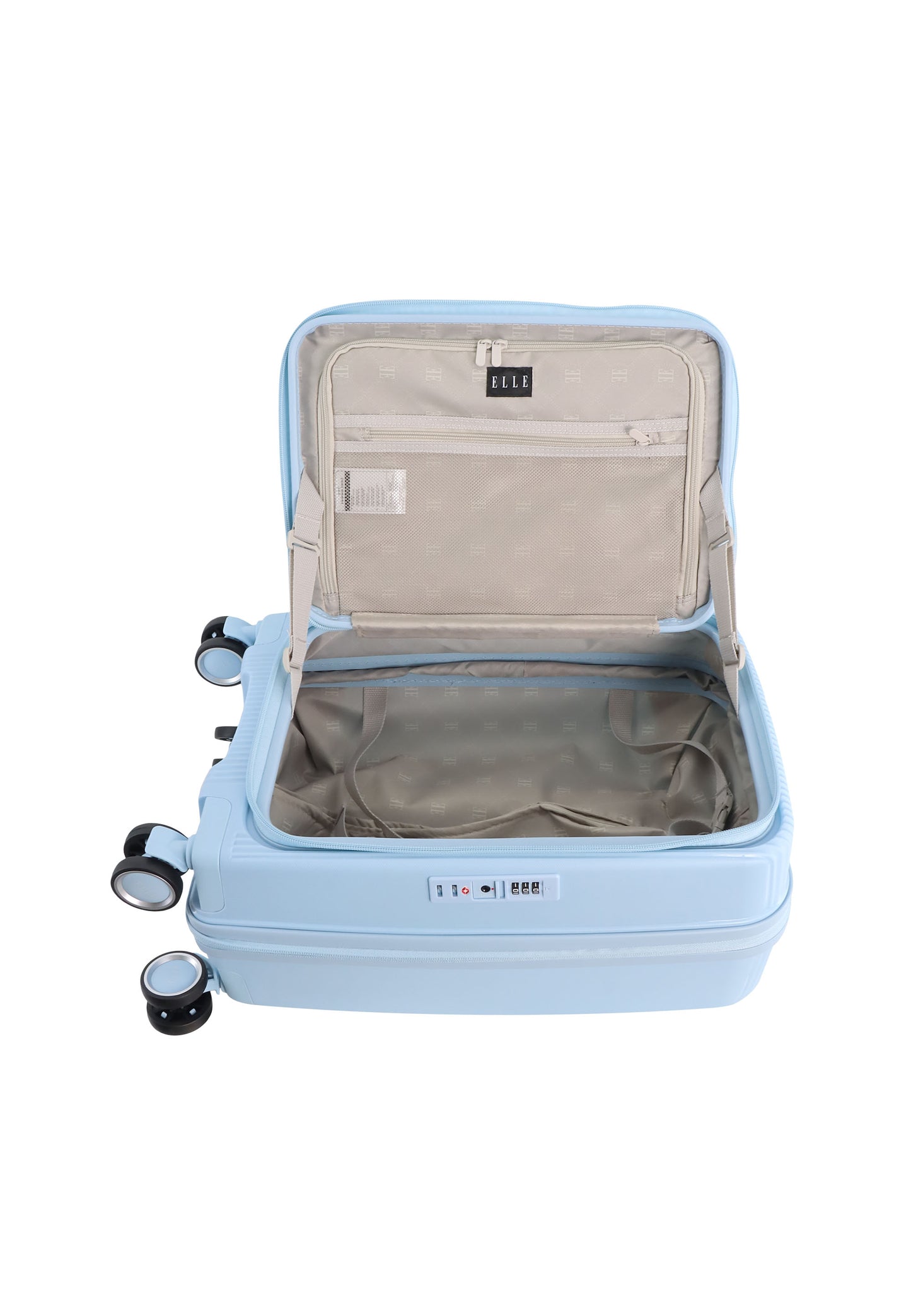 Elle Da'Vine Handbagage harde koffer / Trolley / Reiskoffer - (Small) - :ichtblauw