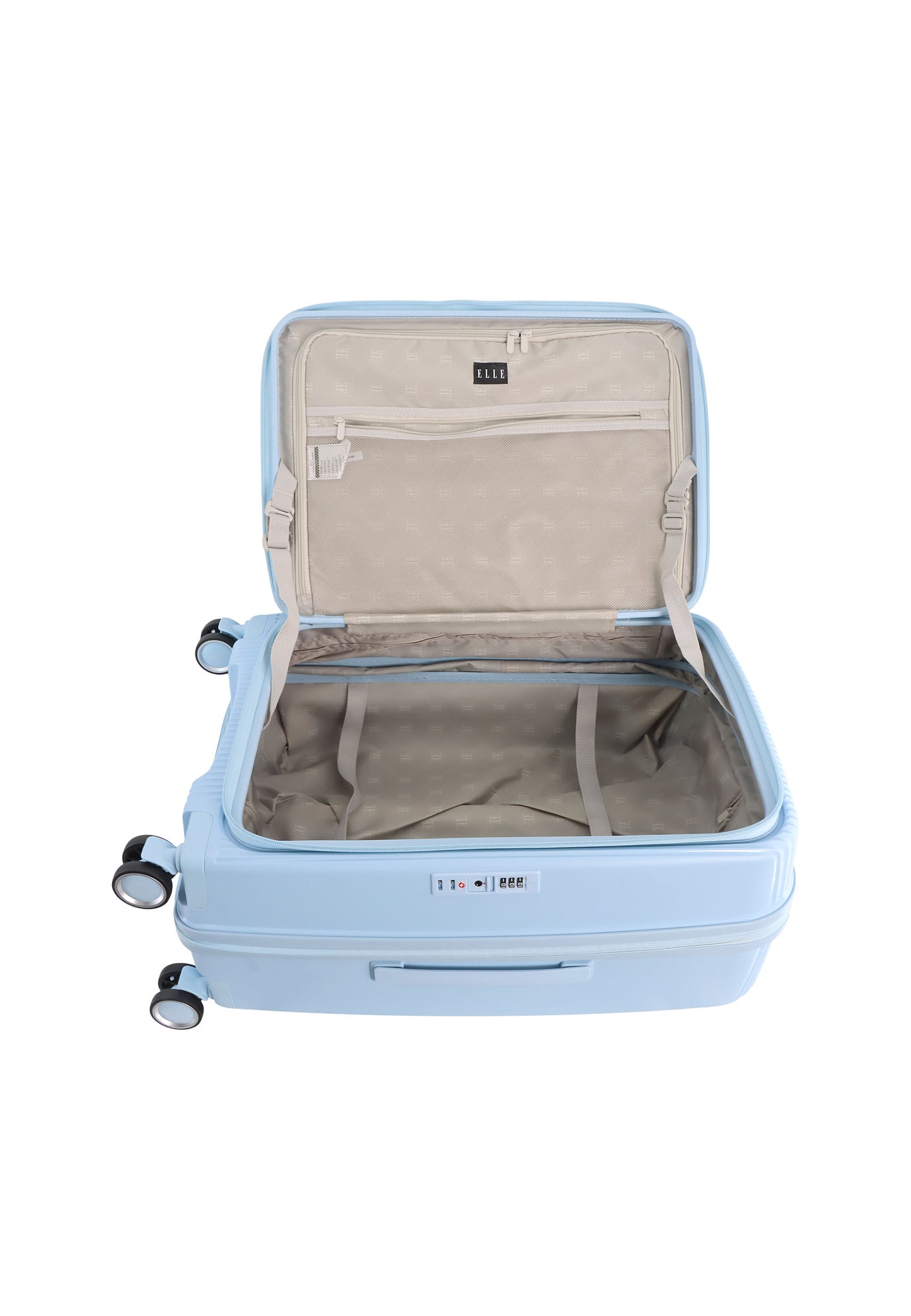 Elle Da'Vine Harde koffer / Trolley / Reiskoffer - (Medium) - :ichtblauw
