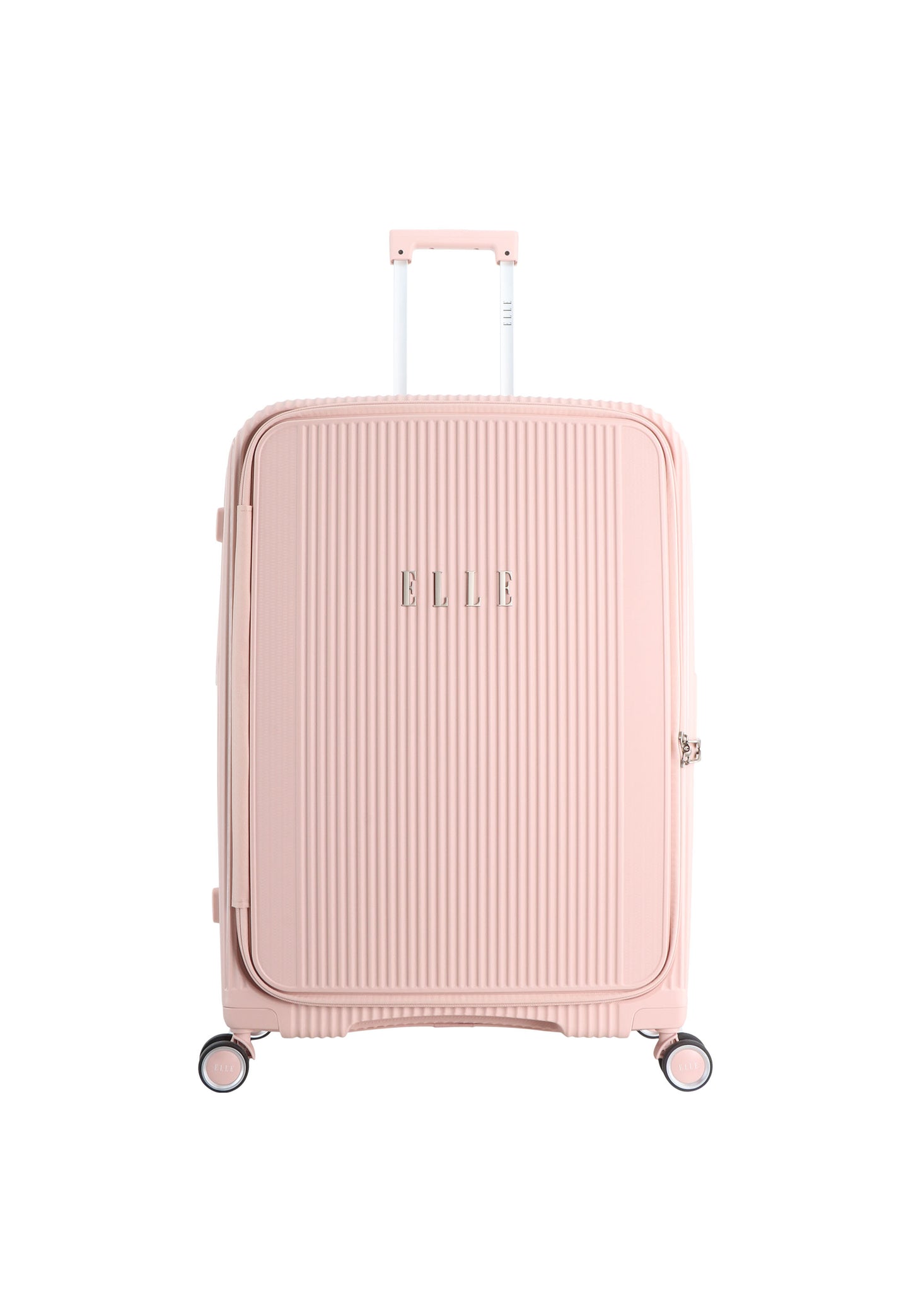 Elle Da'Vine Harde koffer / Trolley / Reiskoffer - (Large) - Roze