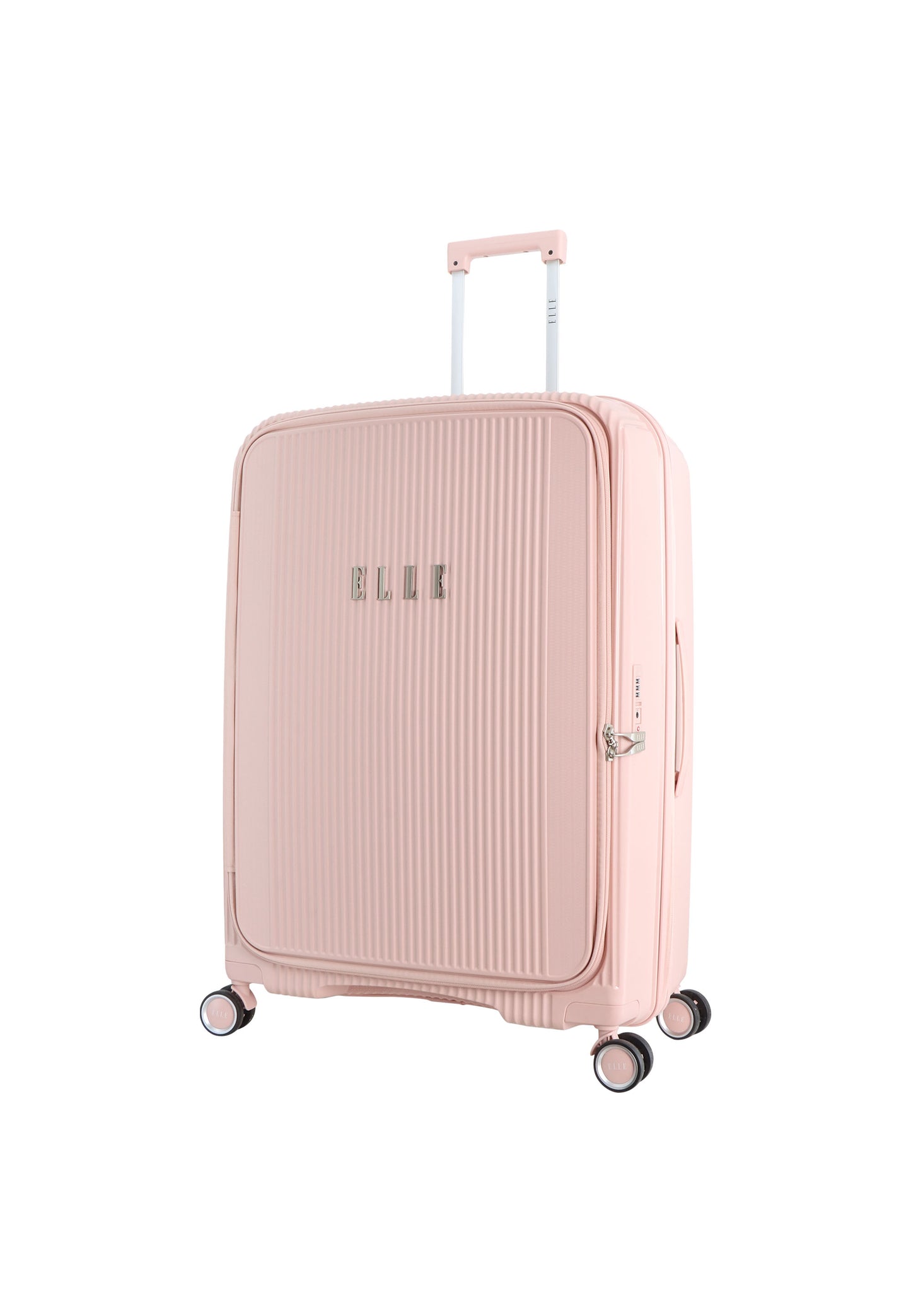 Elle Da'Vine Harde koffer / Trolley / Reiskoffer - (Large) - Roze