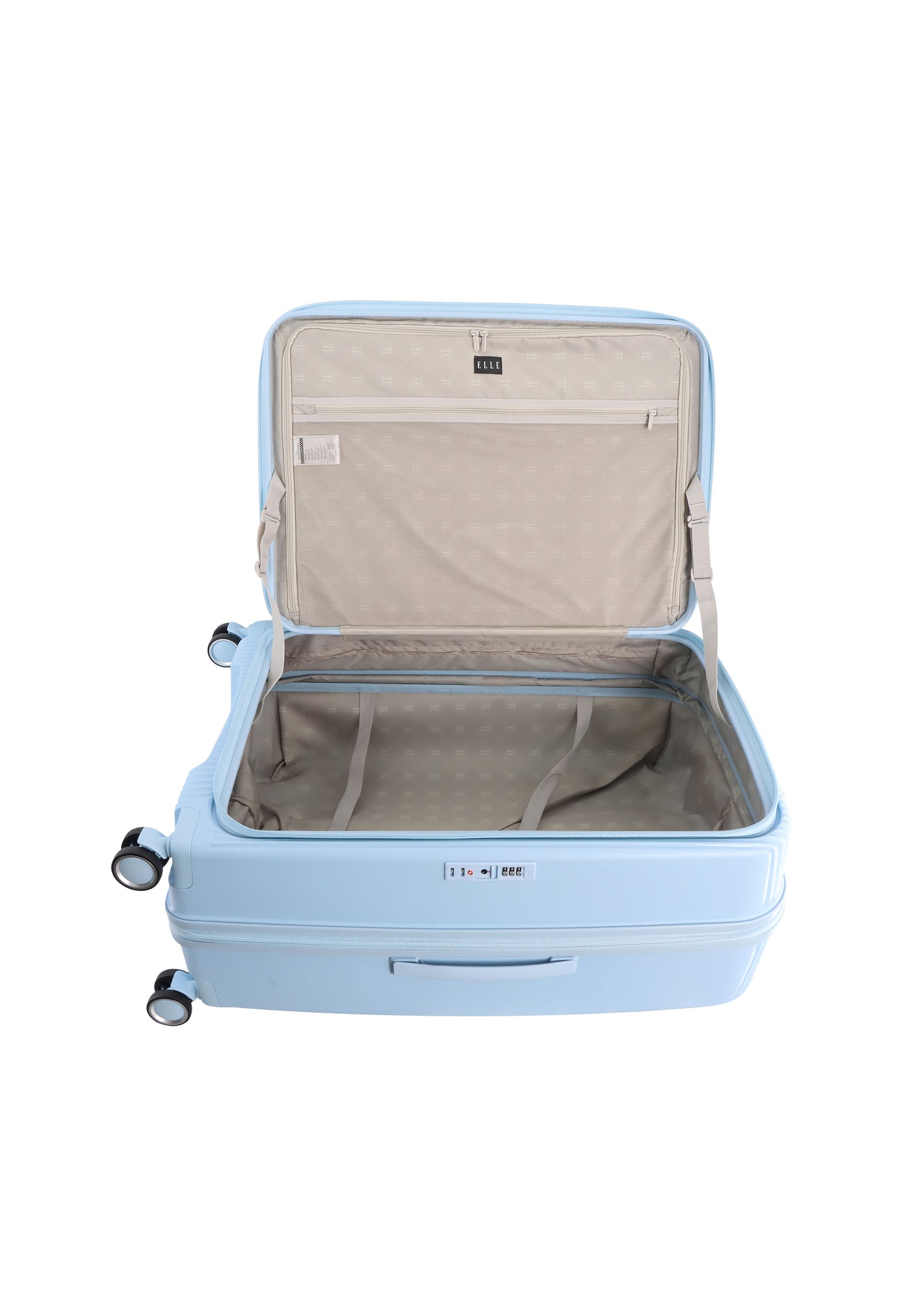 Elle Da'Vine Harde koffer / Trolley / Reiskoffer - (Large) - :ichtblauw