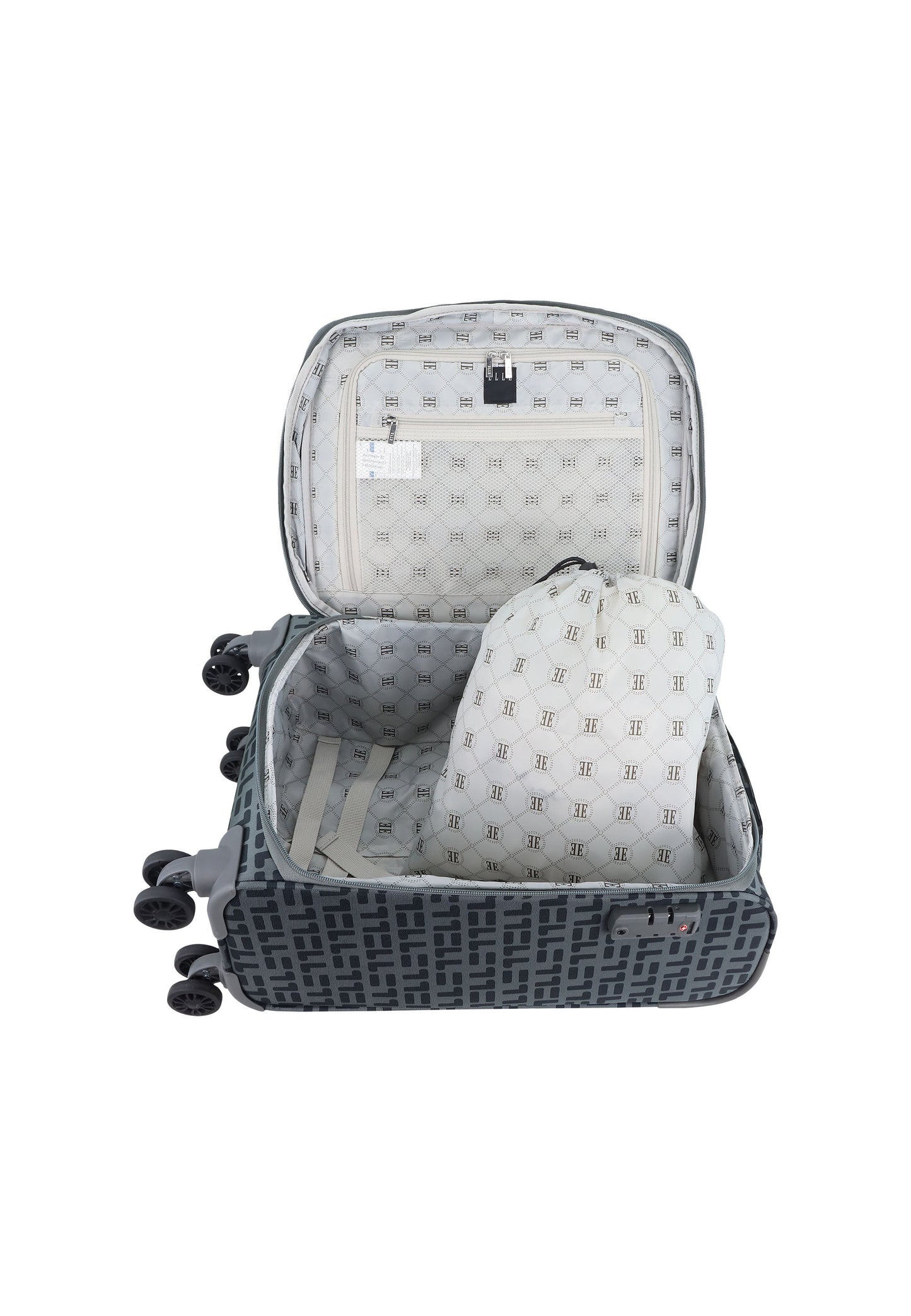 ELLE Couture Bagage à main Valise souple / Chariot / Valise de voyage - 53 cm (Petit)