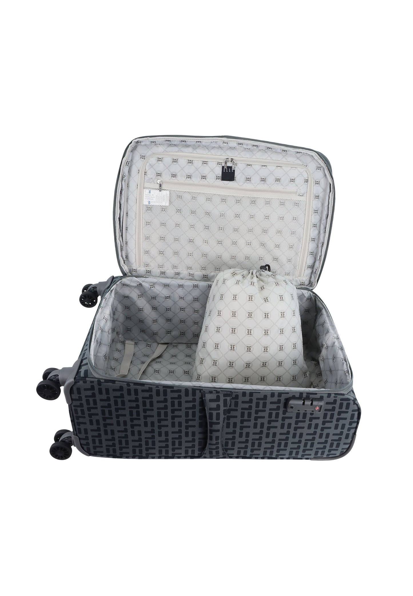ELLE Couture Valise souple / Chariot / Valise de voyage - 64 cm (Moyen)