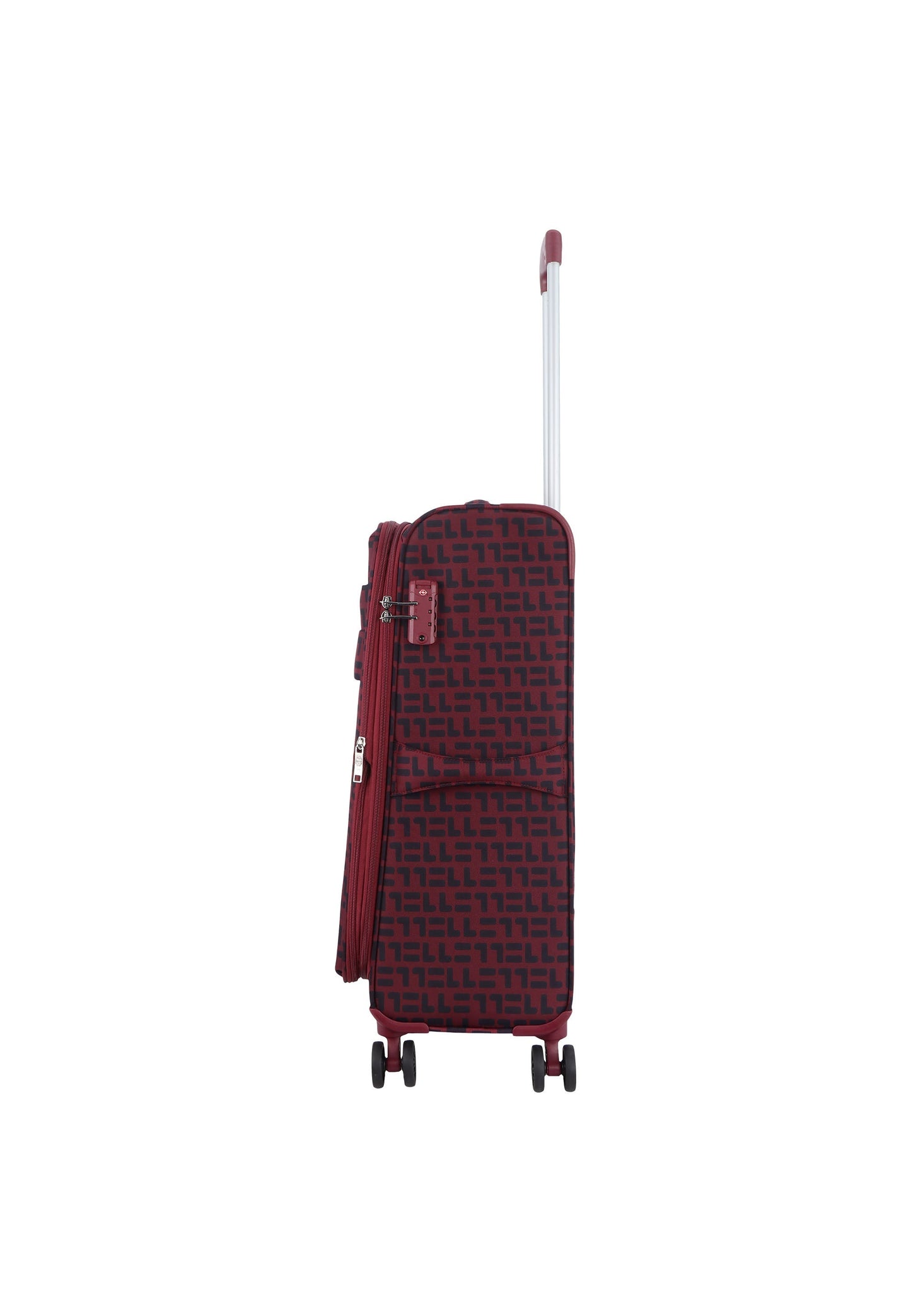 ELLE Couture Valise souple / Trolley / Valise de voyage - 64 cm (Moyen) Rouge