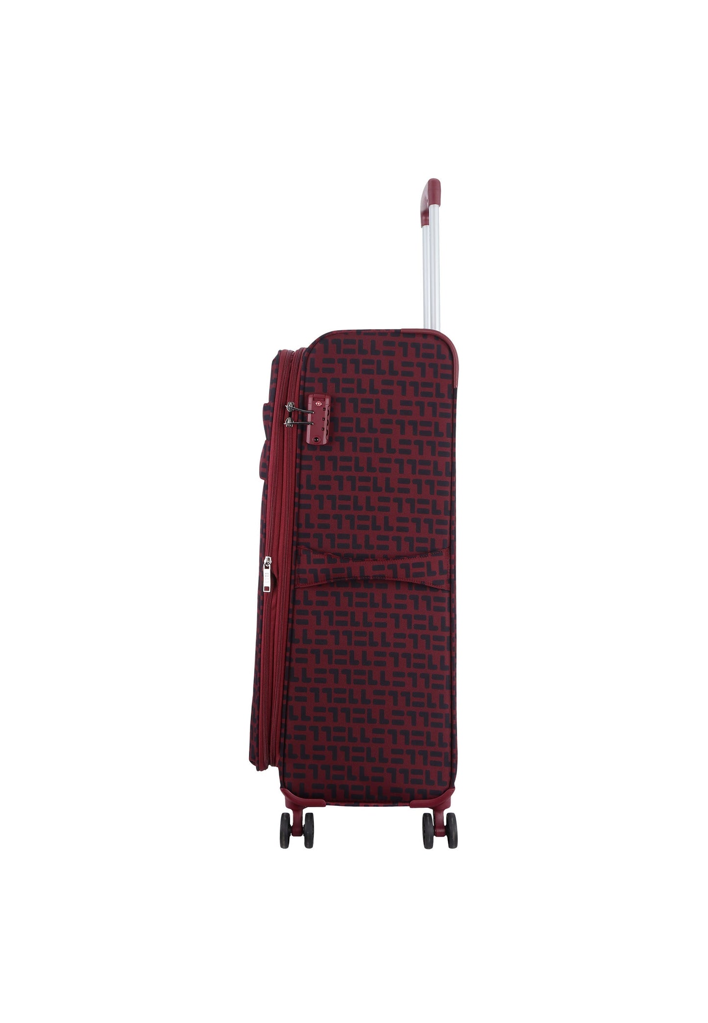 ELLE Couture Valise / Trolley / Valise de Voyage Souple - 77 cm (Grande) Rouge