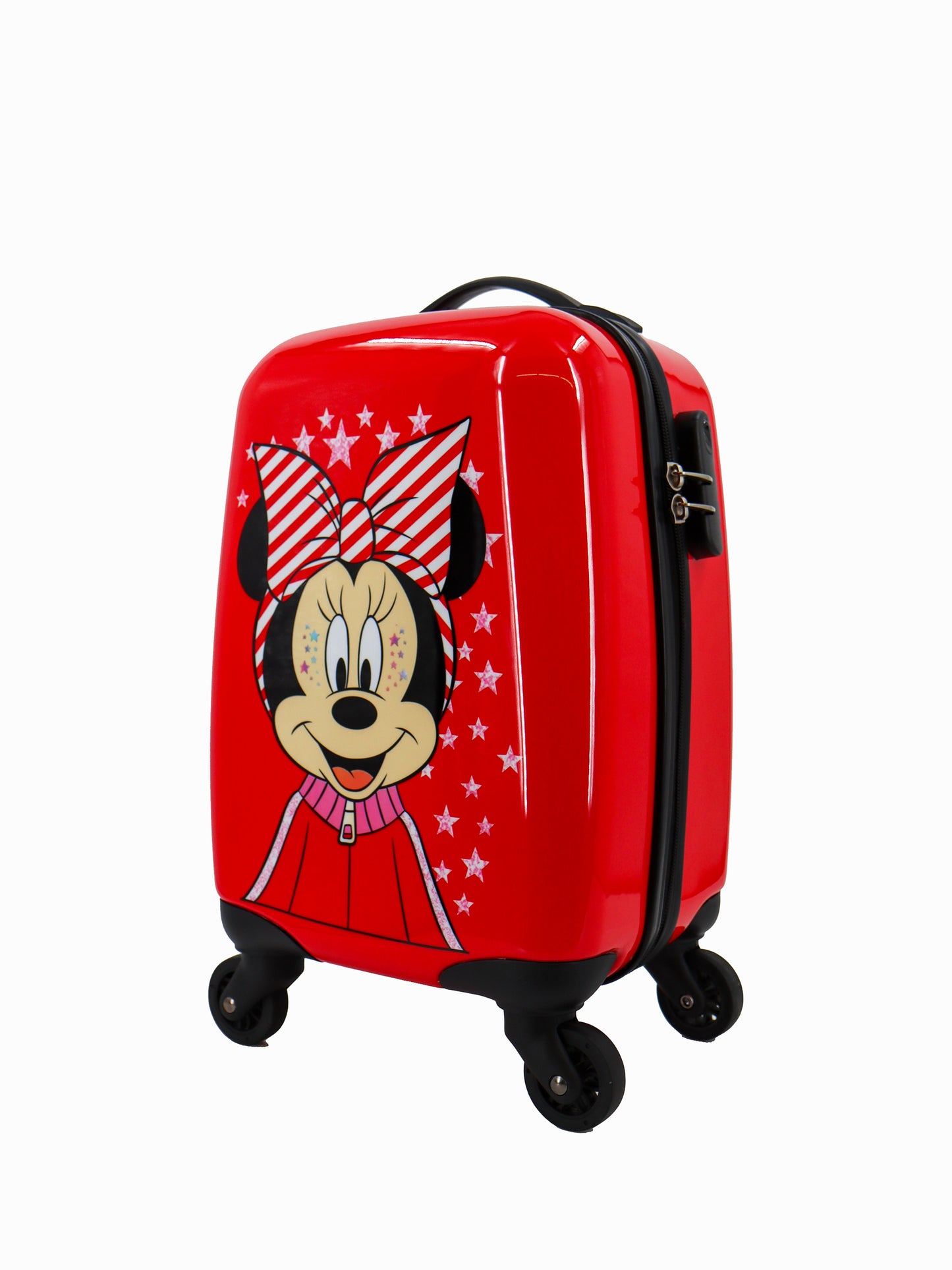Disney Kinderkoffer Handbagage / Kindertrolley / Kinderreiskoffer - 45 cm (Small) - Minnie Mouse Print - Rood
