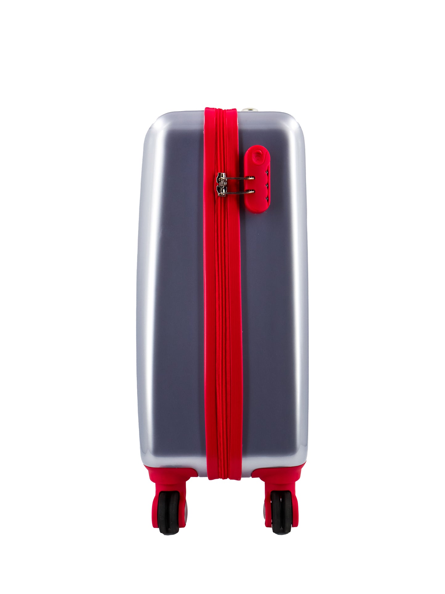 Valise enfant Disney Bagage à main / Trolley enfant / Valise de voyage enfant - 55 cm (Petit) - Trousse de toilette / Trousse offerte - Amazing Minnie Mouse - Argent