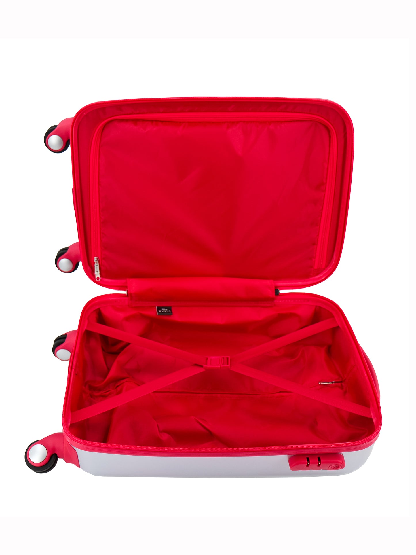 Valise enfant Disney Bagage à main / Trolley enfant / Valise de voyage enfant - 55 cm (Petit) - Trousse de toilette / Trousse offerte - Amazing Minnie Mouse - Argent