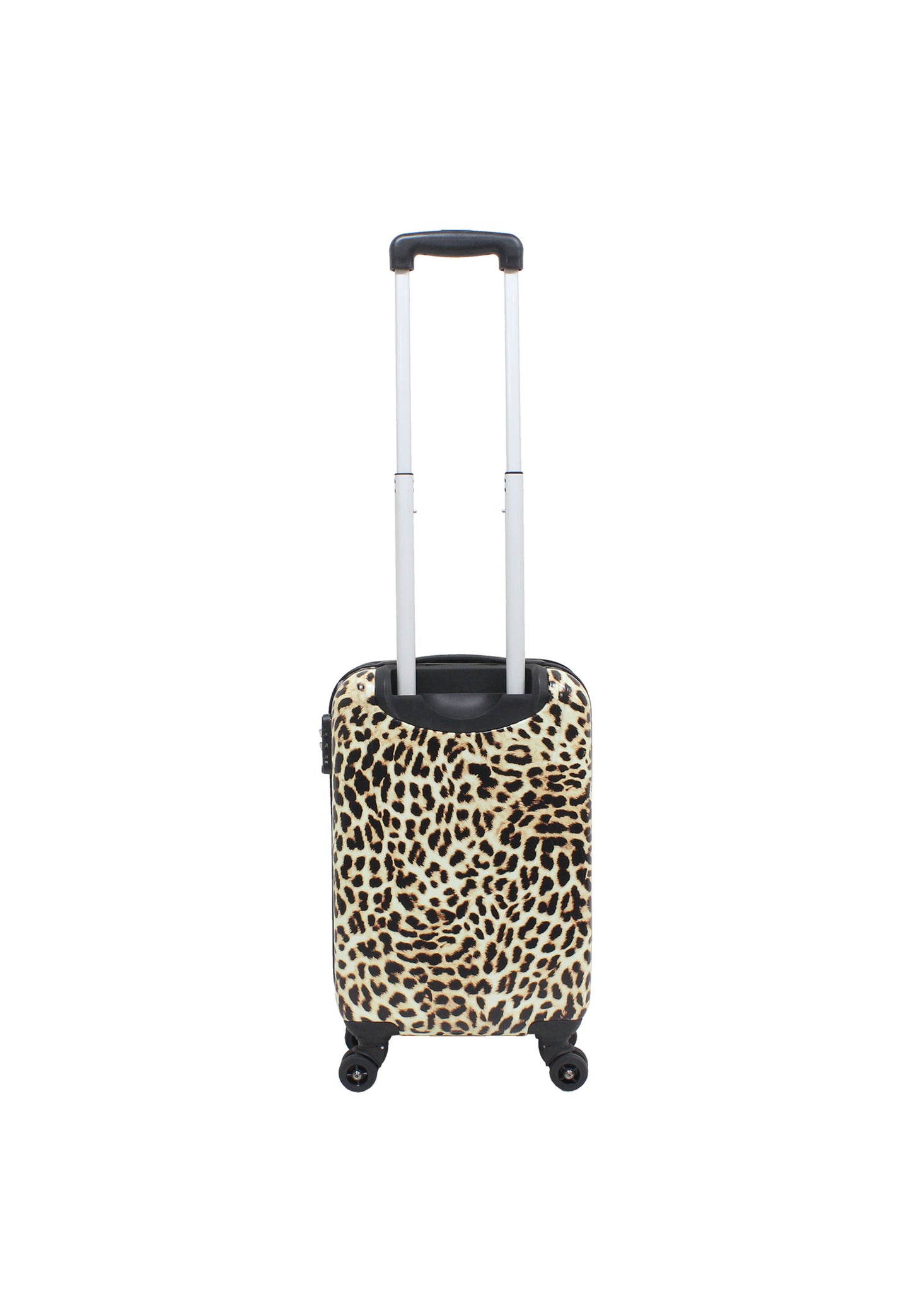 Valise rigide pour bagage à main Saxoline / Trolley / Valise de voyage - 55 cm (Petite) - Imprimé léopard