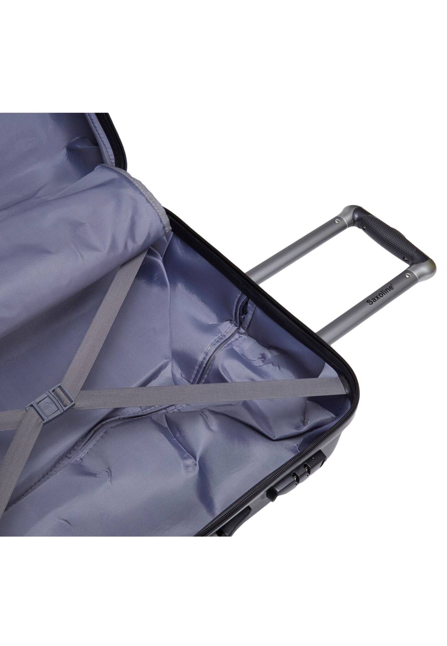 Valise rigide / trolley / bagage à roulettes Saxoline 63 cm (Moyenne) - Gris Matrix
