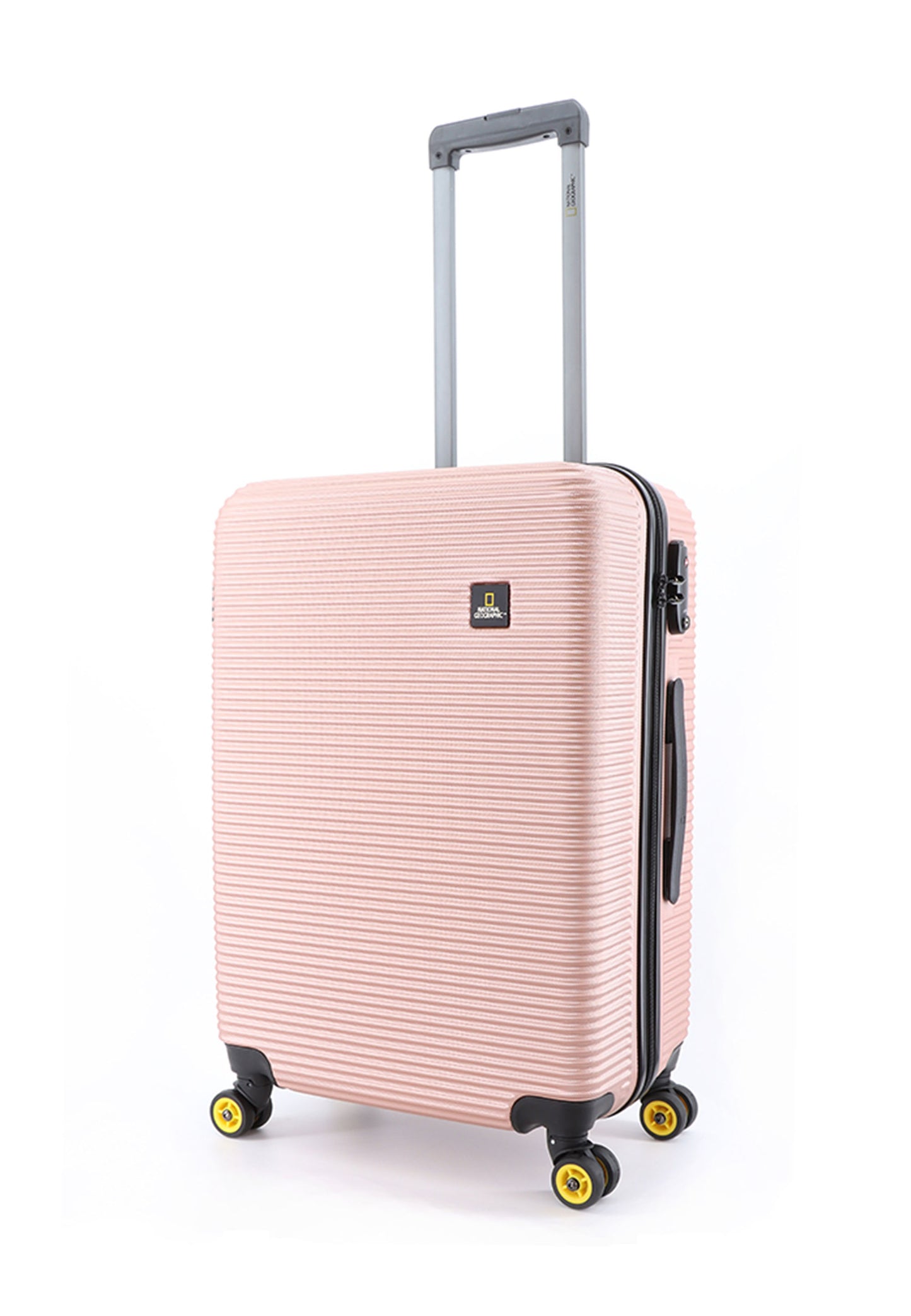 National Geographic Harde Koffer / Trolley / Reiskoffer - 67 cm (Medium) - Abroad - Rosé goud