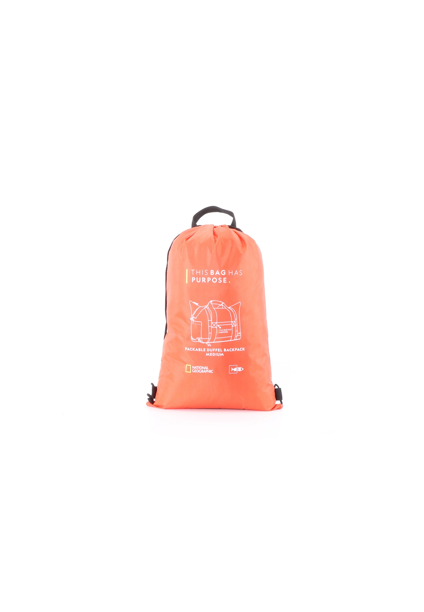 National Geographic Opvouwbare Reistas / Weekendtas / Sporttas - 29 Liter - Vegan - Pathway - Oranje