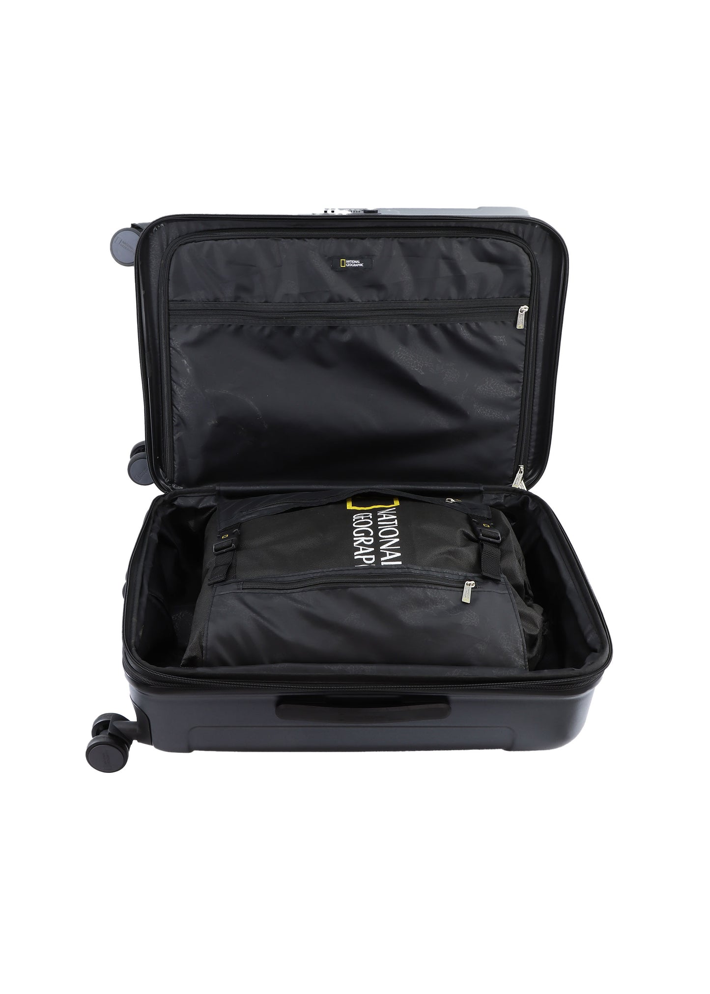 National Geographic Harde Koffer / Trolley / Reiskoffer - 67 cm (Medium) - Canyon - Zwart