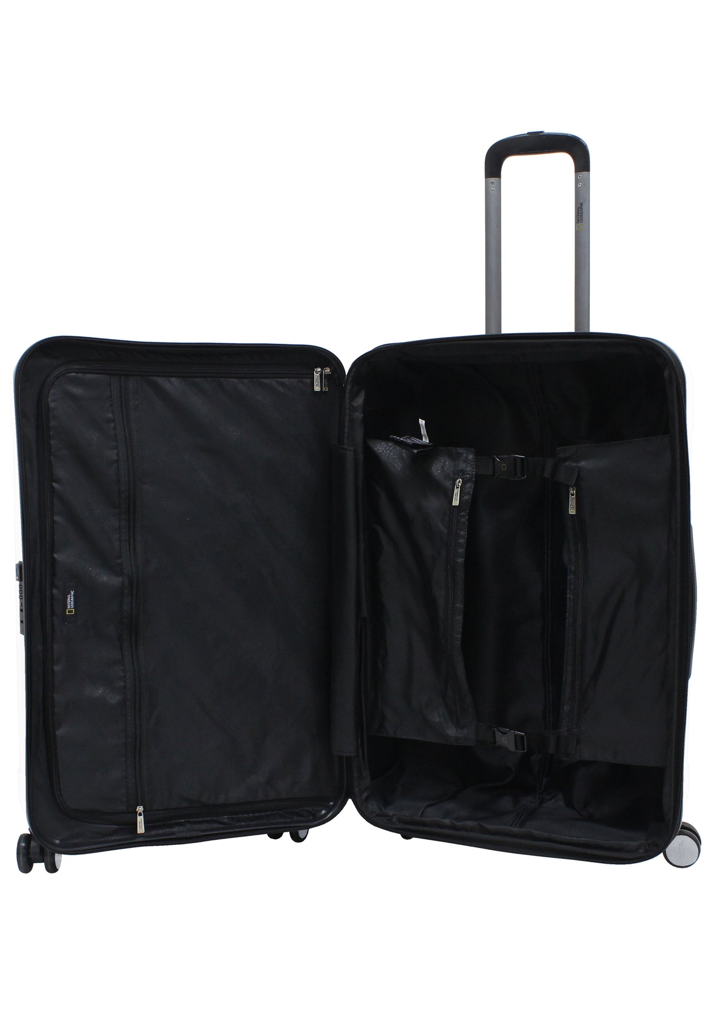 National Geographic Harde Kofferset 3-Delig / Reiskofferset / Trolleyset - Canyon - Zilver