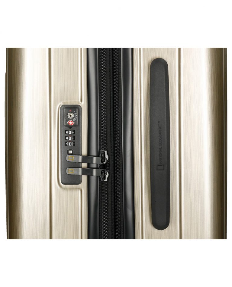 National Geographic Harde Koffer / Trolley / Reiskoffer - 67 cm (Medium) - Transit - Champagne