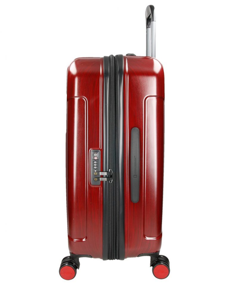 National Geographic Harde Kofferset 3-Delig / Reiskofferset / Trolleyset - Transit - Rood